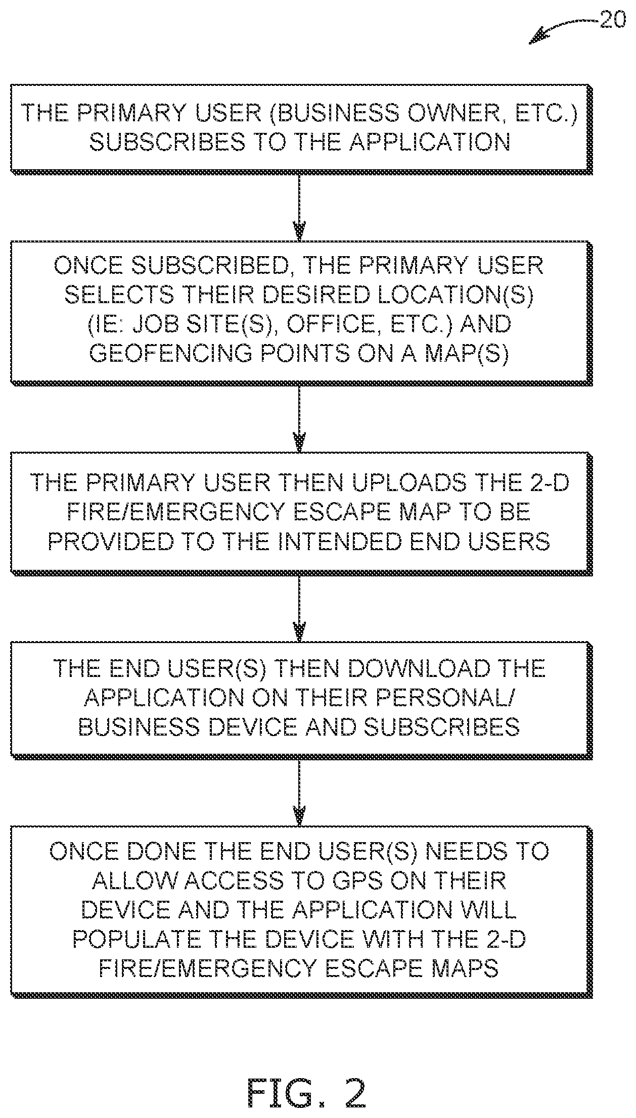 Patent US11774265 Figure 2 – System and method of publishing map data to an end user based on location data