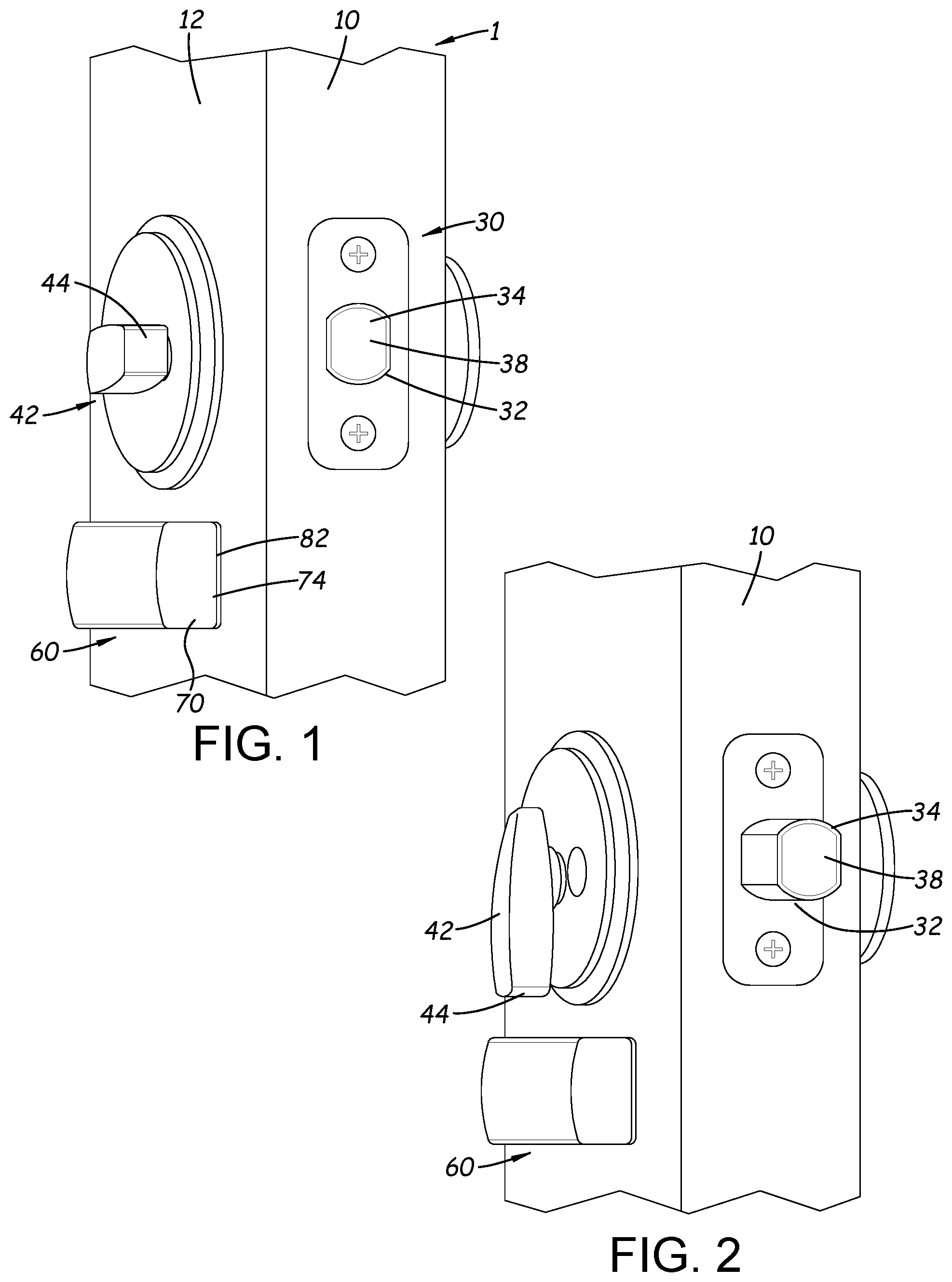 Patent US11774267 Figure 1 – System and apparatus for sensing and providing alerts for deadbolt lock status