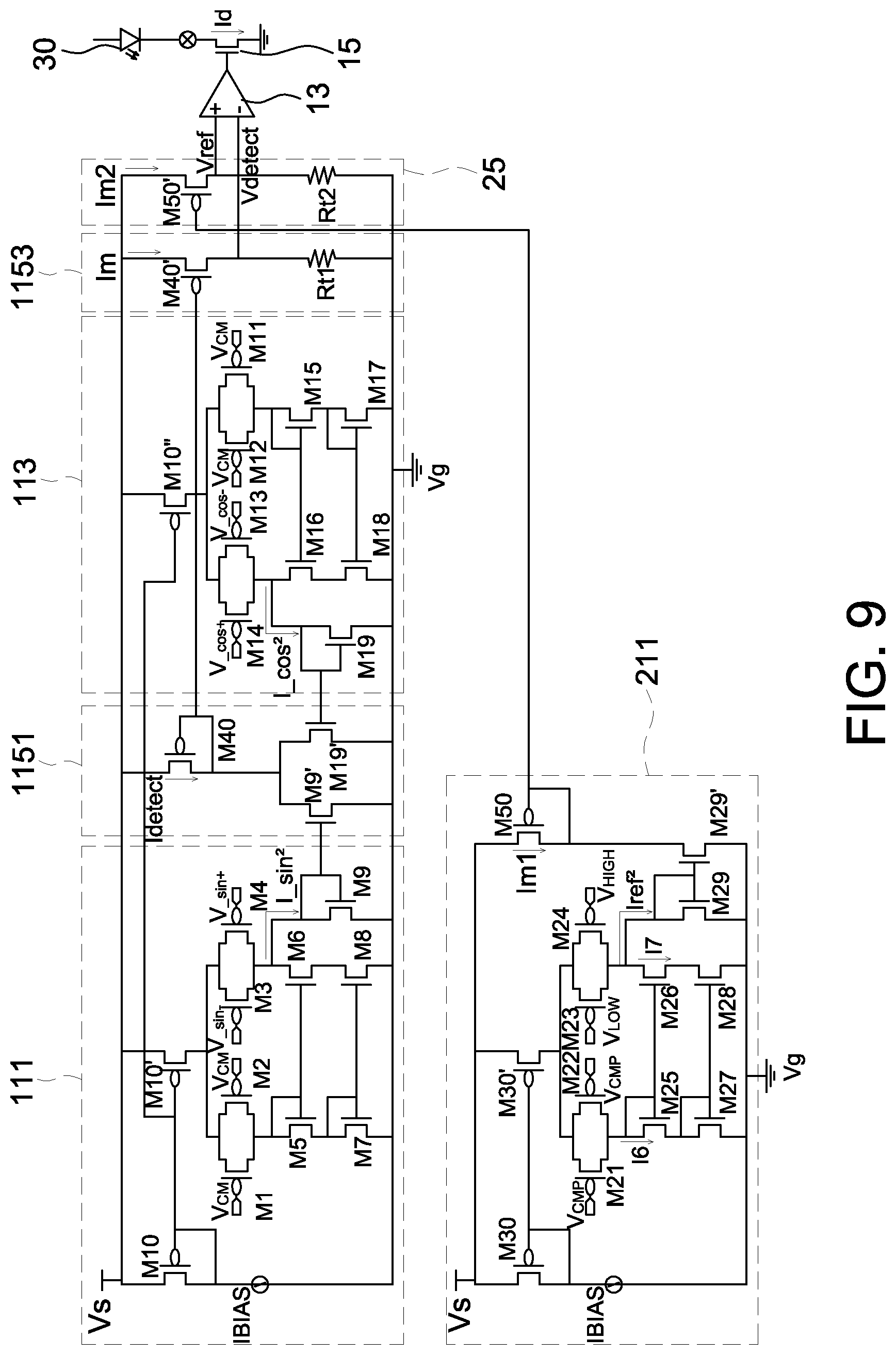 Patent US11774269 Figure 8 – Light control circuit and frequency detector of optical encoder system, and operating method of frequency detector