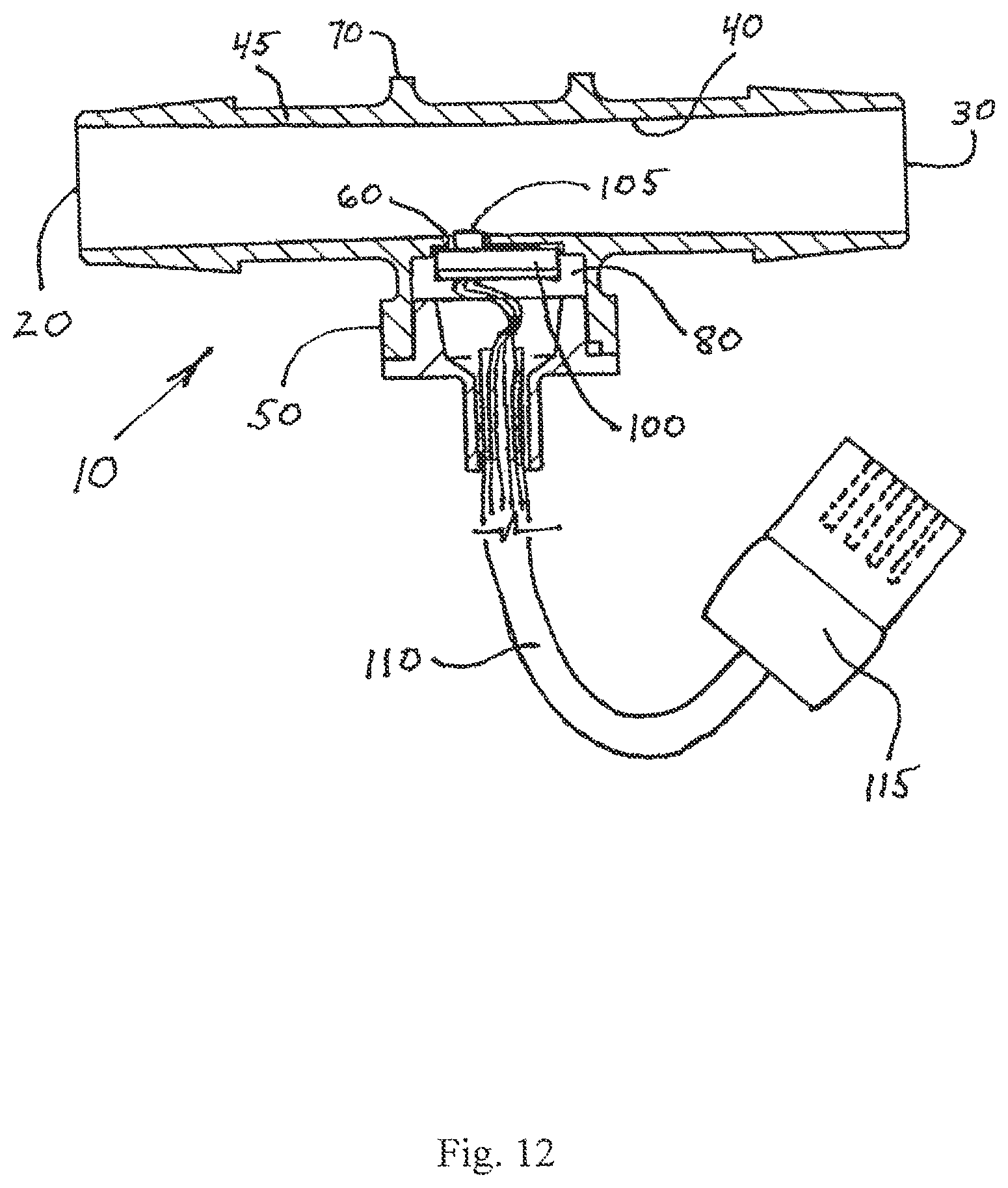 Patent US11774272 Figure 5 – Universal sensor fitting for process applications