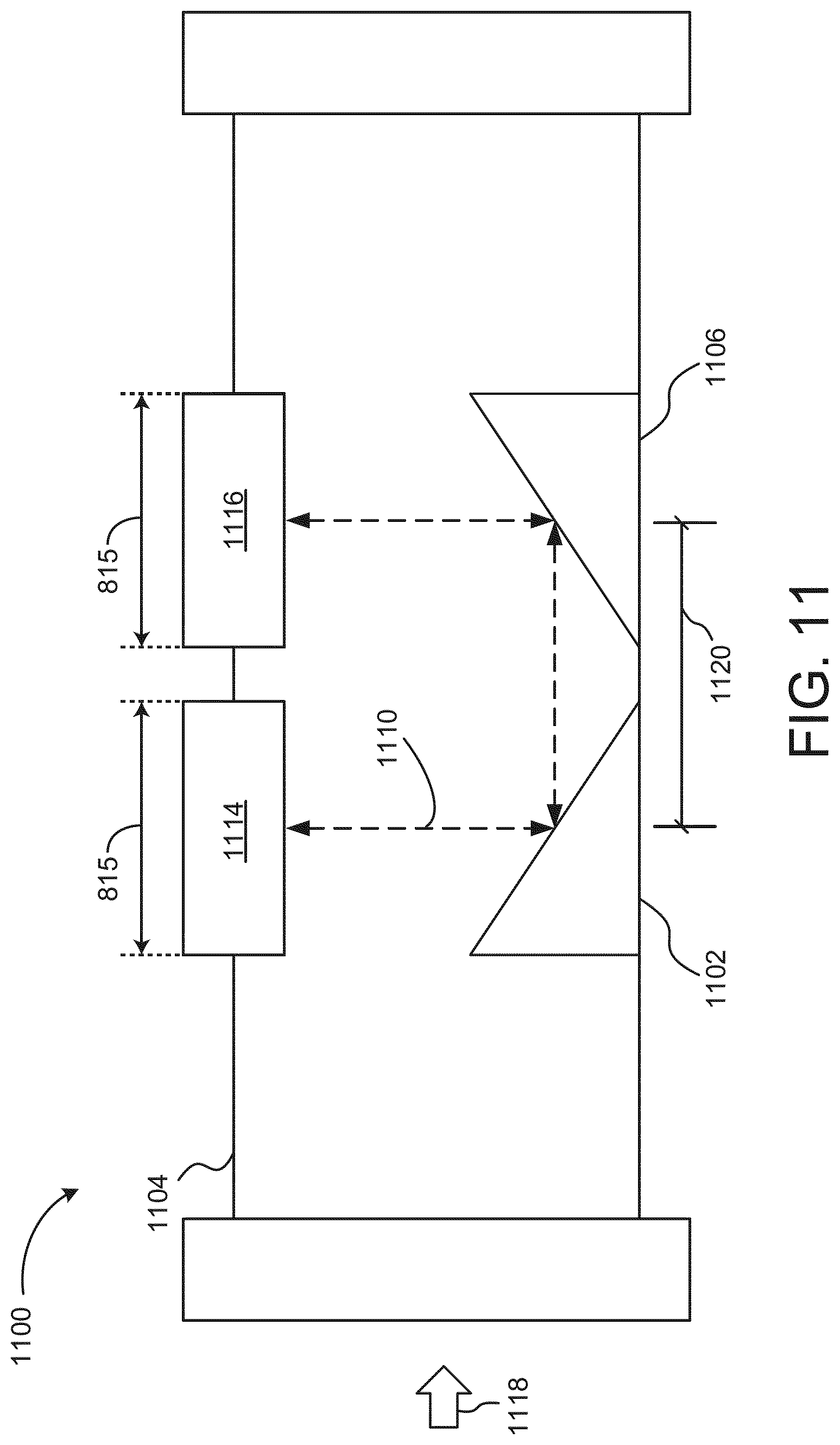 Patent US11774274 Figure 11 – Reduced length valve assembly with ultrasonic flow sensor