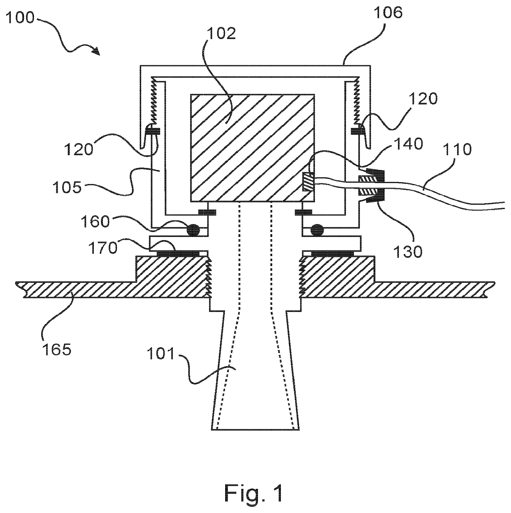 Patent US11774277 Figure 1 – Radar sensor for object detection