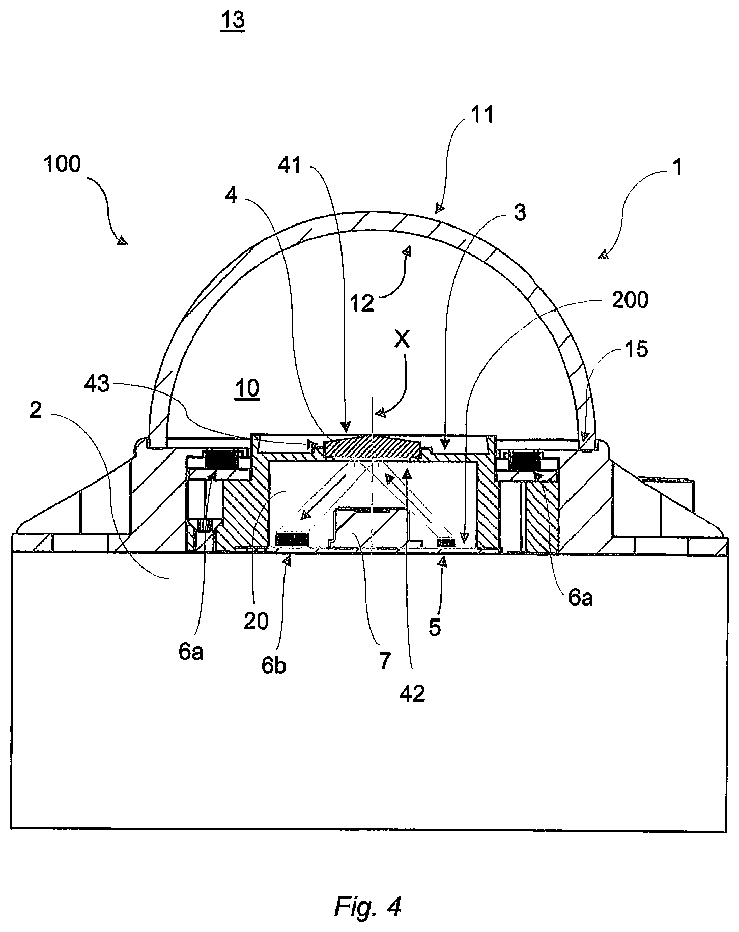 Patent US11774282 Figure 4 – Pyranometer dome soiling detection with light sensors