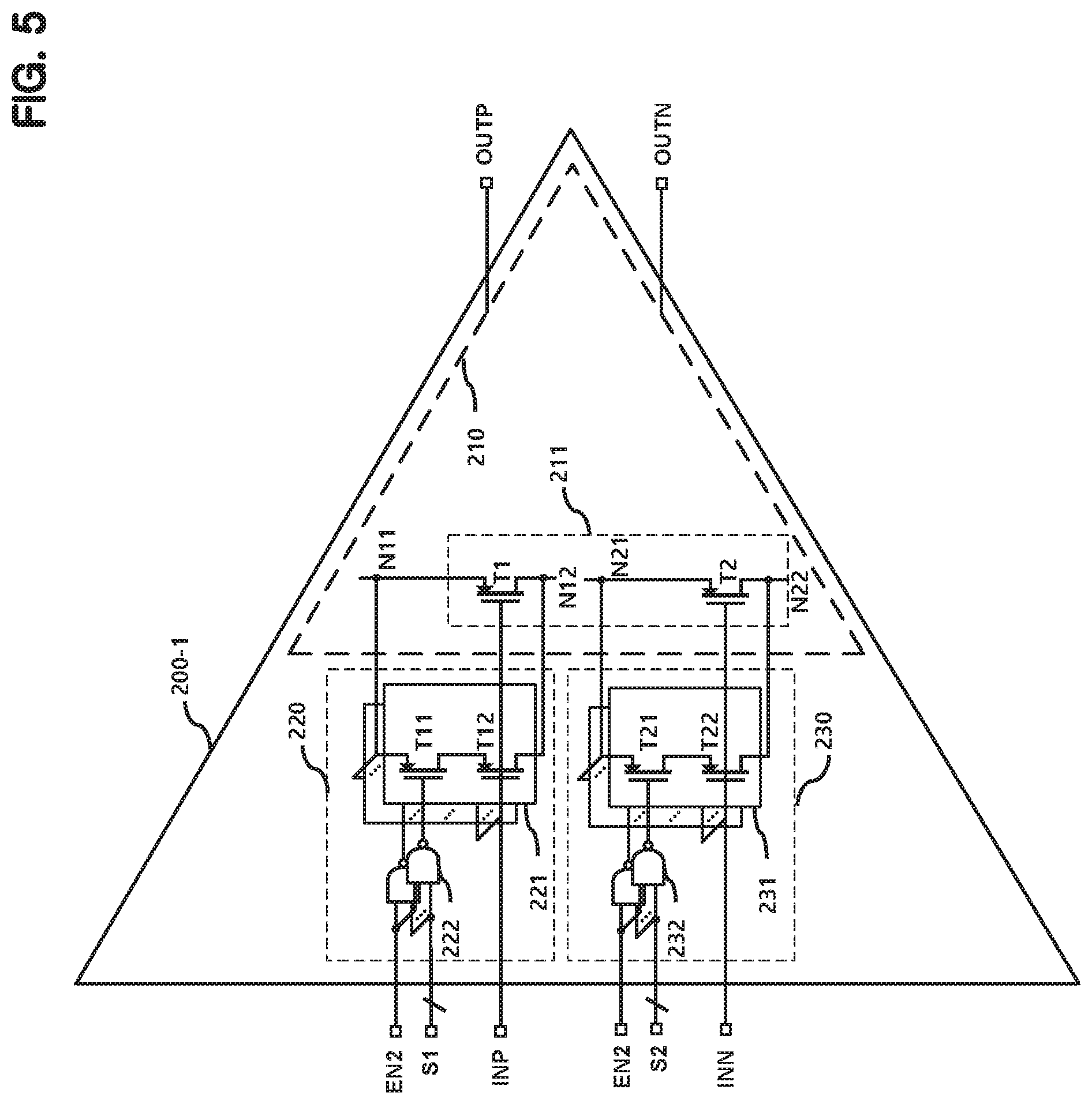 Patent US11774294 Figure 5 – Amplifier capable of cancelling offset and sensor capable of cancelling offset component