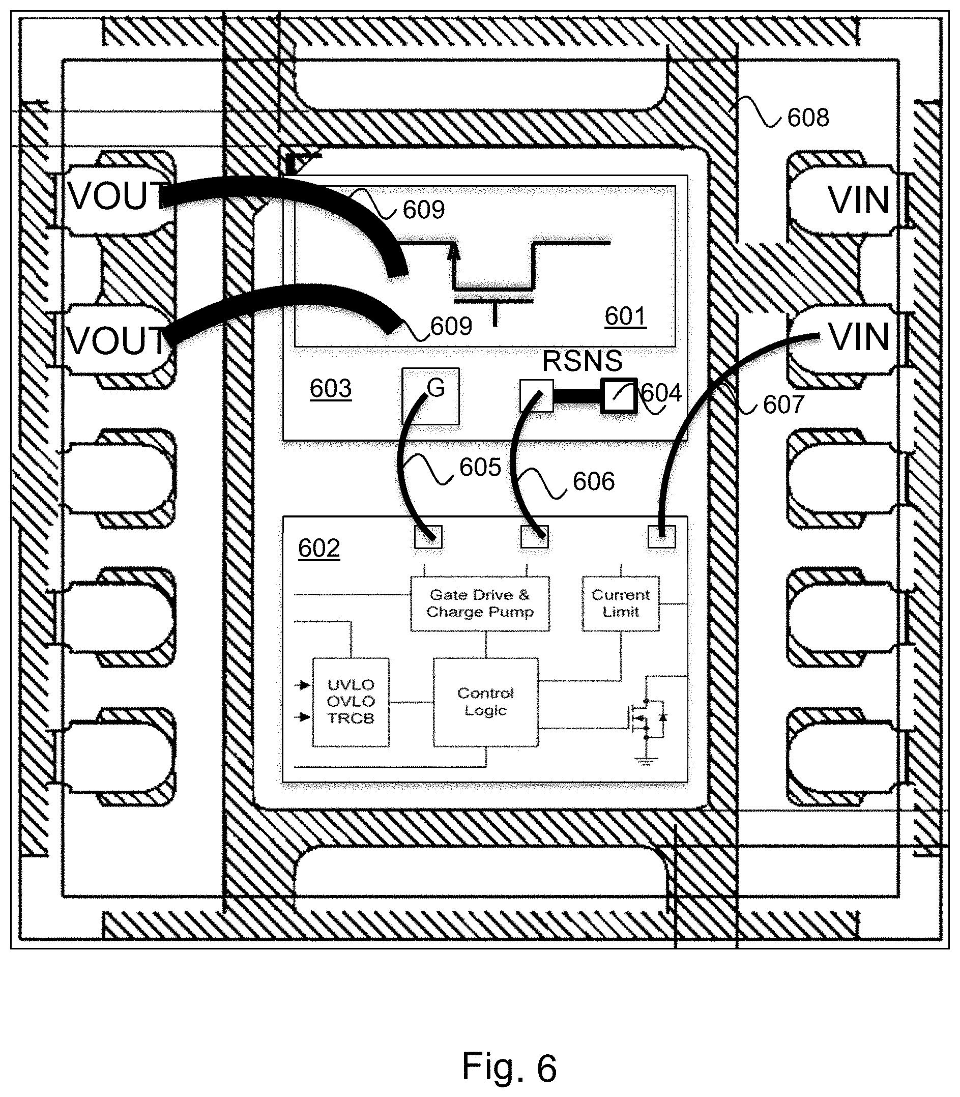 Patent US11774296 Figure 6 – Method and circuit for sensing MOSFET temperature for load switch application