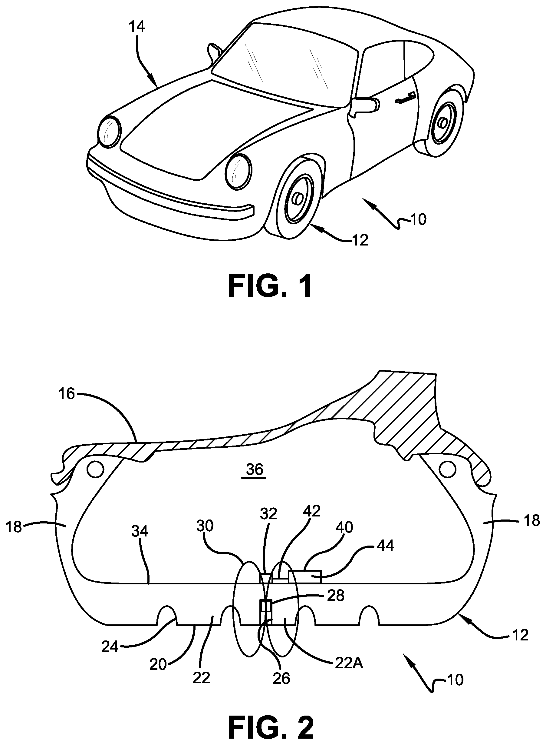 Patent US11774301 — Tire load estimation system and method — Figure 1