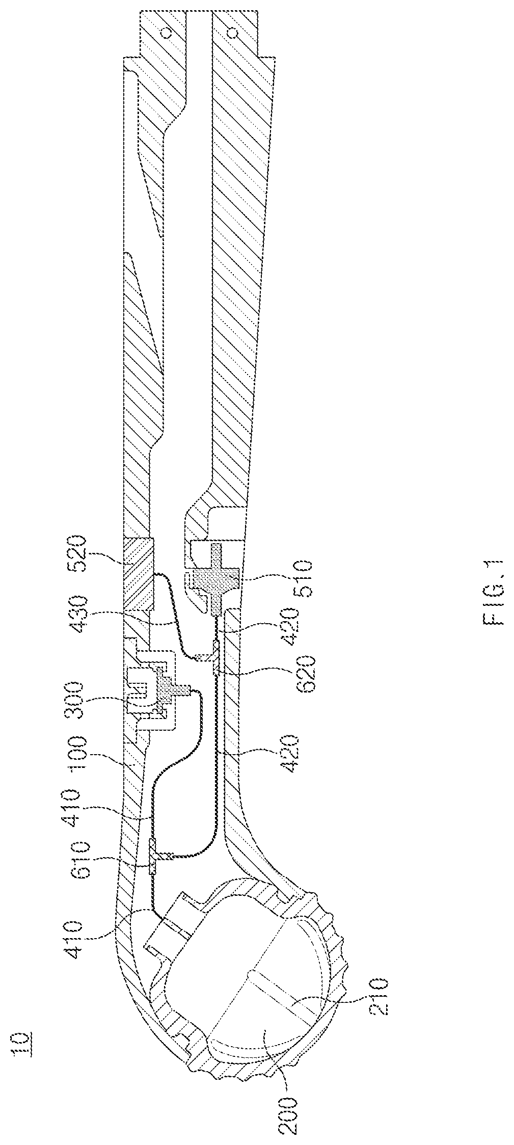 Patent US11774307 Figure 1 – Foot structure for walking robot, walking robot including foot structure, and method of operating walking robot