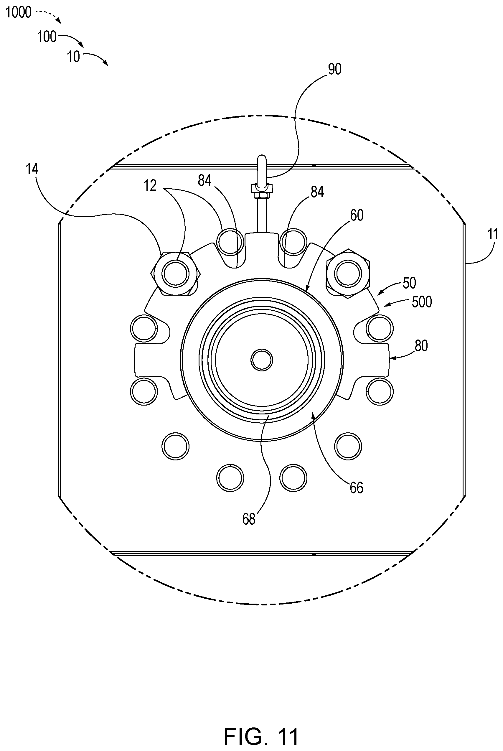 Patent US11774313 Figure 8 – Sealing adapters, pressure testing systems and pressure testing system kits including the same, and associated methods