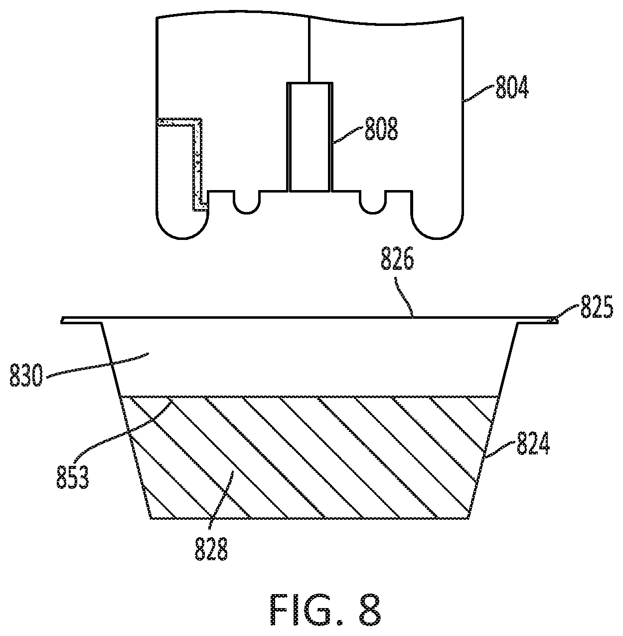 Patent US11774315 Figure 8 – Flexible lid seal integrity sensor