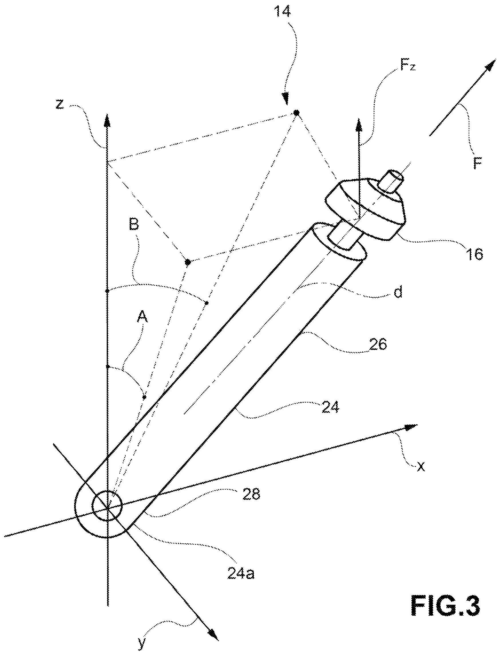 Patent US11774316 Figure 3 – Apparatus for carrying out load testing on an aircraft part and method thereof