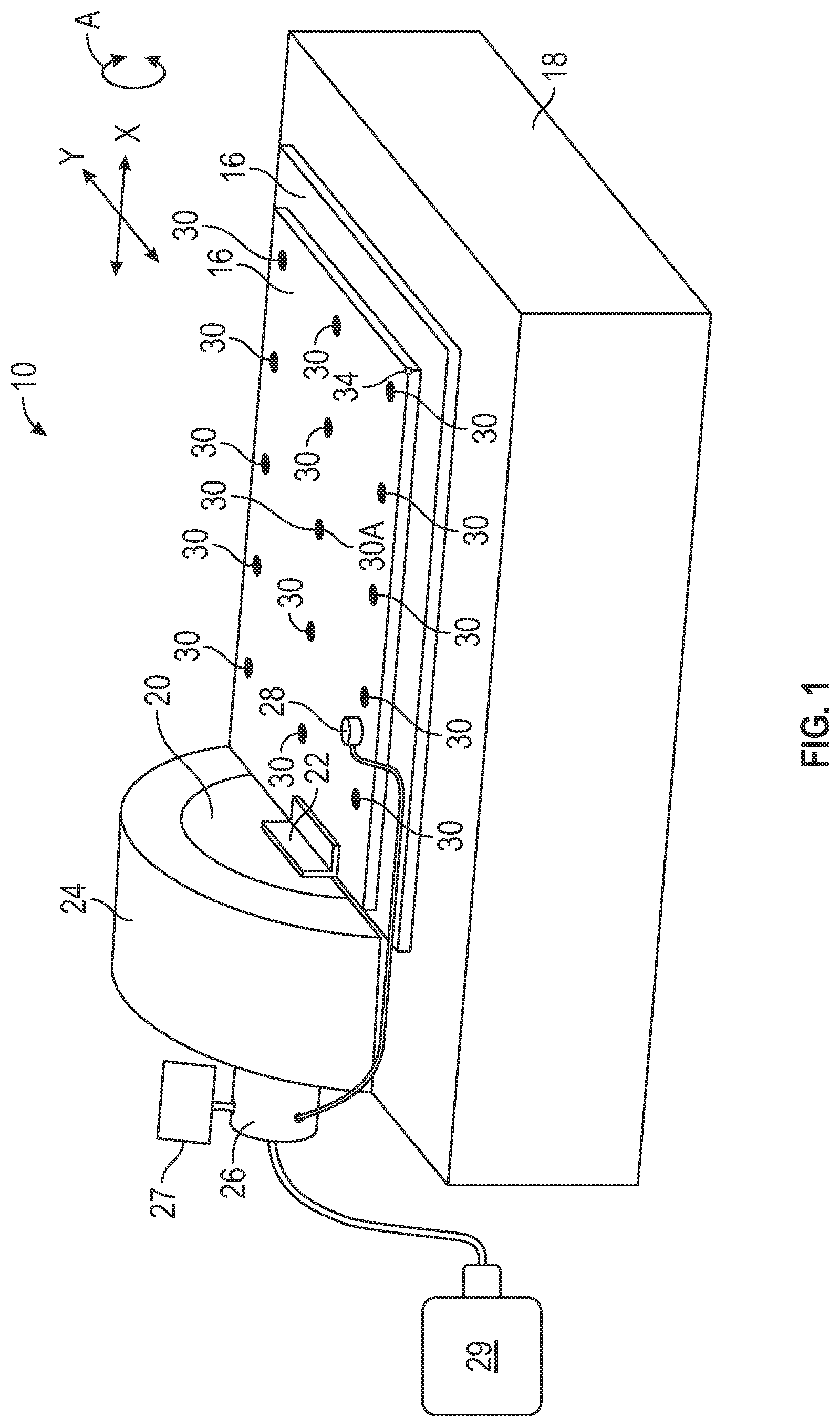 Patent US11774319 Figure 1 – Method of designing a fixture for a vibration testing system and a vibration testing system having the test fixture