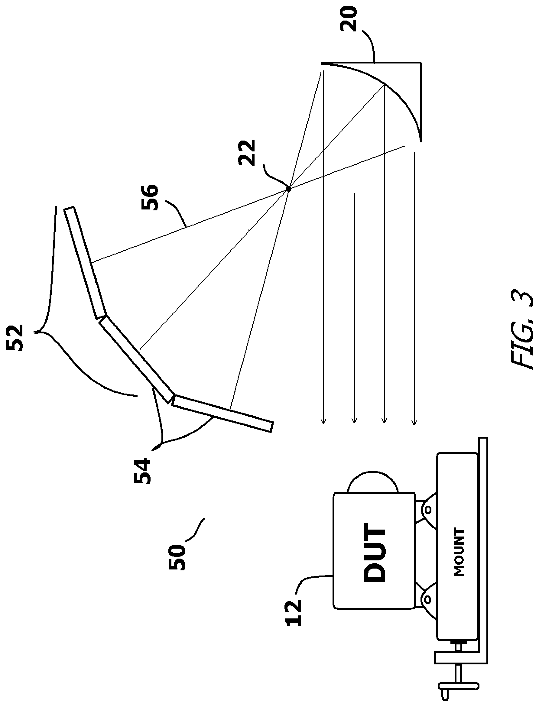 Patent US11774323 Figure 3 – System and method for creating a collimated space for a high fidelity simulator