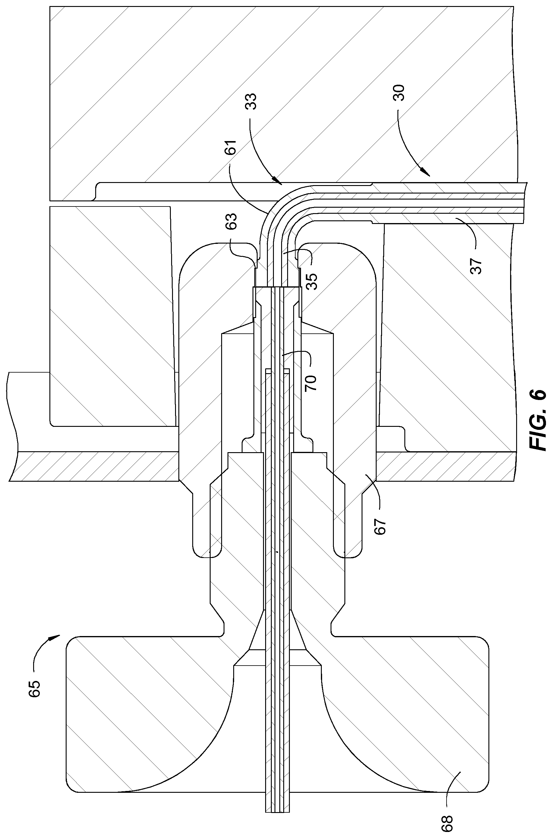 Patent US11774327 Figure 4 – Bioinert sampling needle