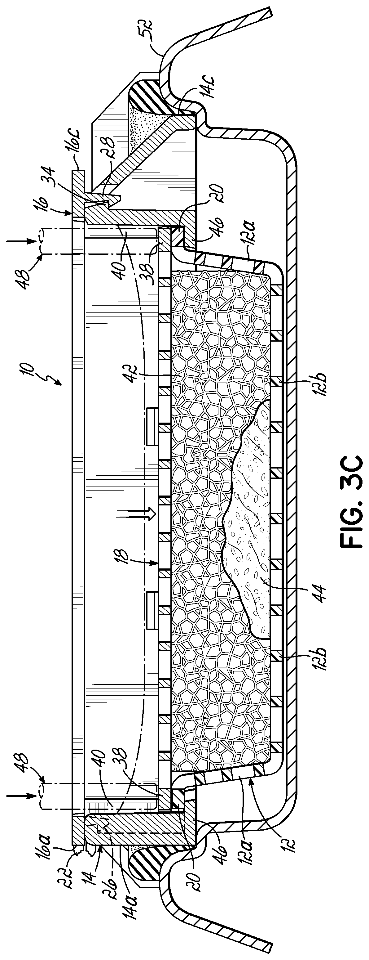 Patent US11774330 Figure 4 – Sectionable cassette and embedding frame with tissue immobilizing separable lid, and methods for preparing biopsy tissue samples