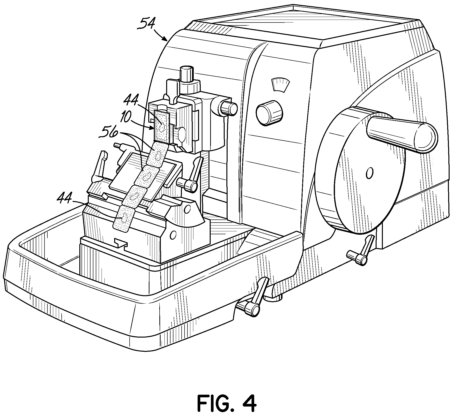 Patent US11774330 Figure 6 – Sectionable cassette and embedding frame with tissue immobilizing separable lid, and methods for preparing biopsy tissue samples