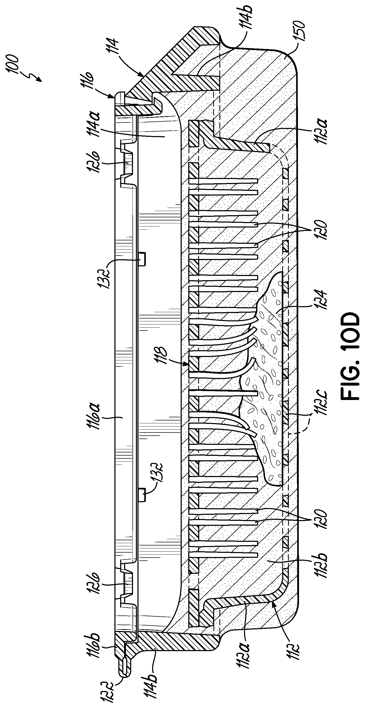 Patent US11774330 Figure 13 – Sectionable cassette and embedding frame with tissue immobilizing separable lid, and methods for preparing biopsy tissue samples