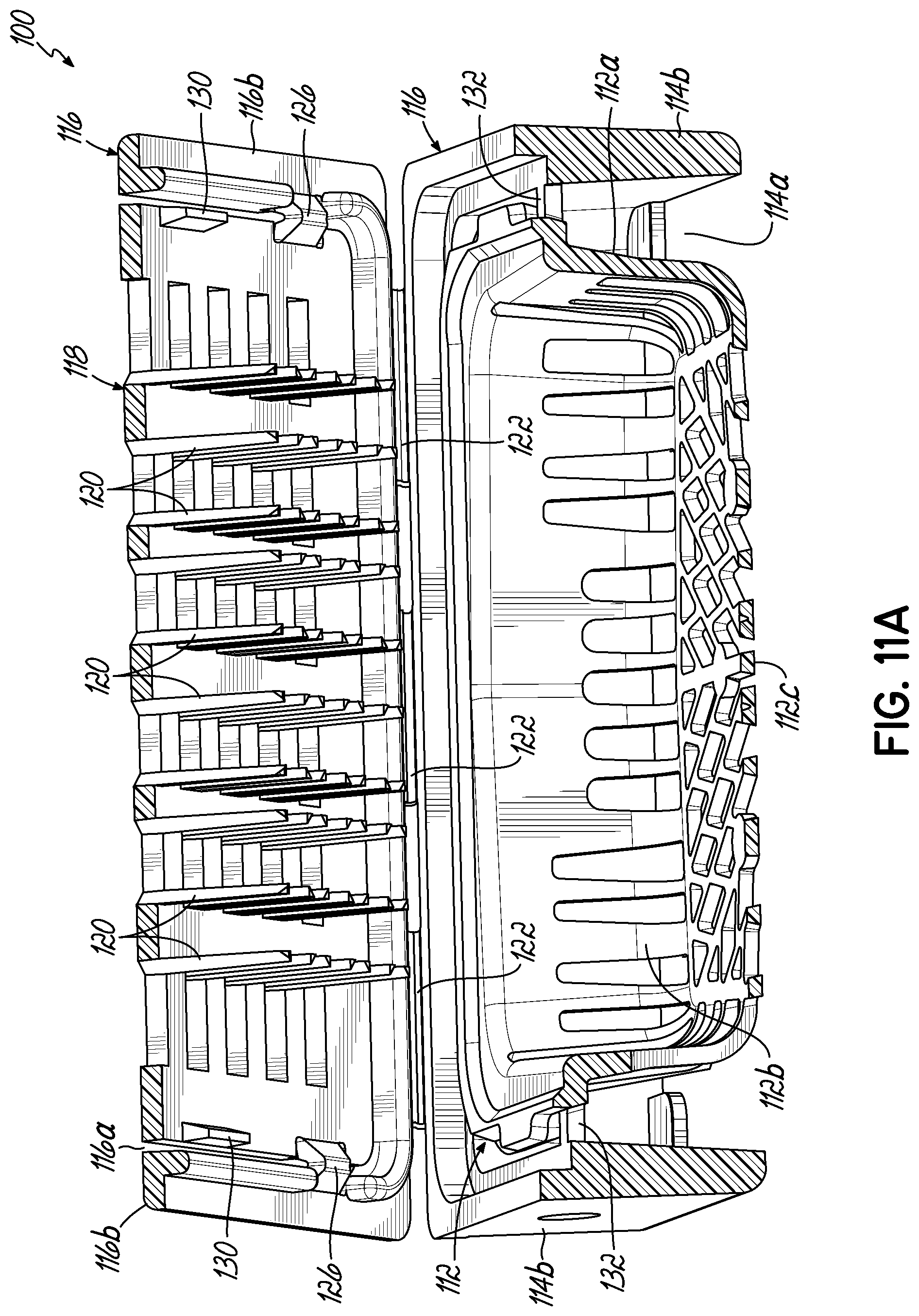Patent US11774330 Figure 14 – Sectionable cassette and embedding frame with tissue immobilizing separable lid, and methods for preparing biopsy tissue samples