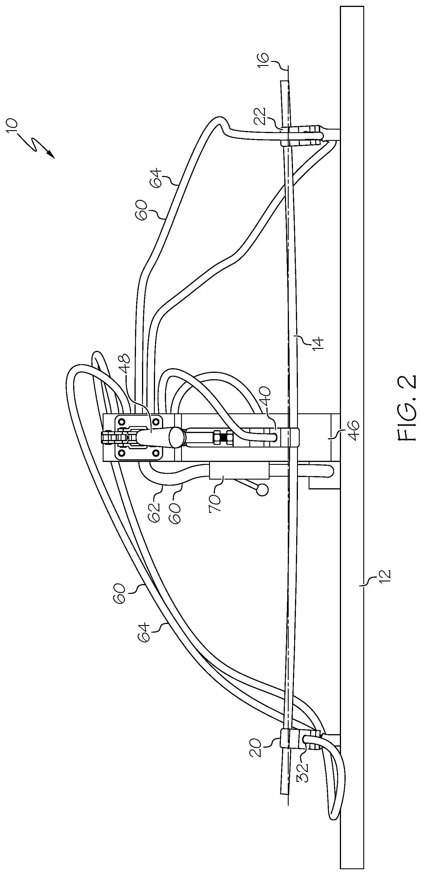 Patent US11774333 Figure 2 – Shaft testing device with non-contact bearing