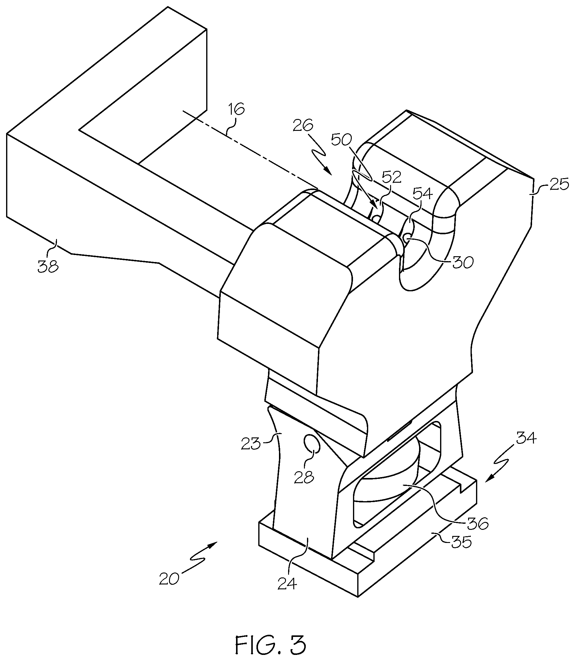 Patent US11774333 Figure 3 – Shaft testing device with non-contact bearing