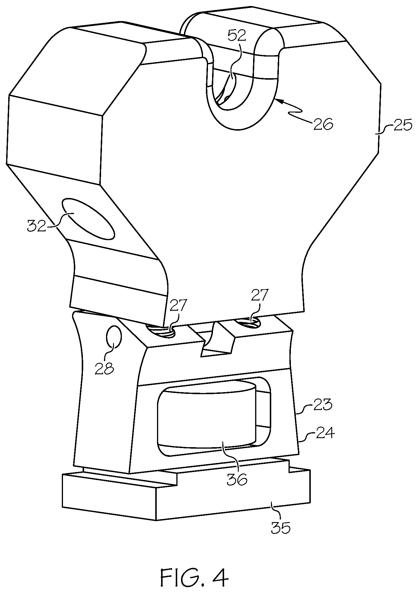 Patent US11774333 Figure 4 – Shaft testing device with non-contact bearing
