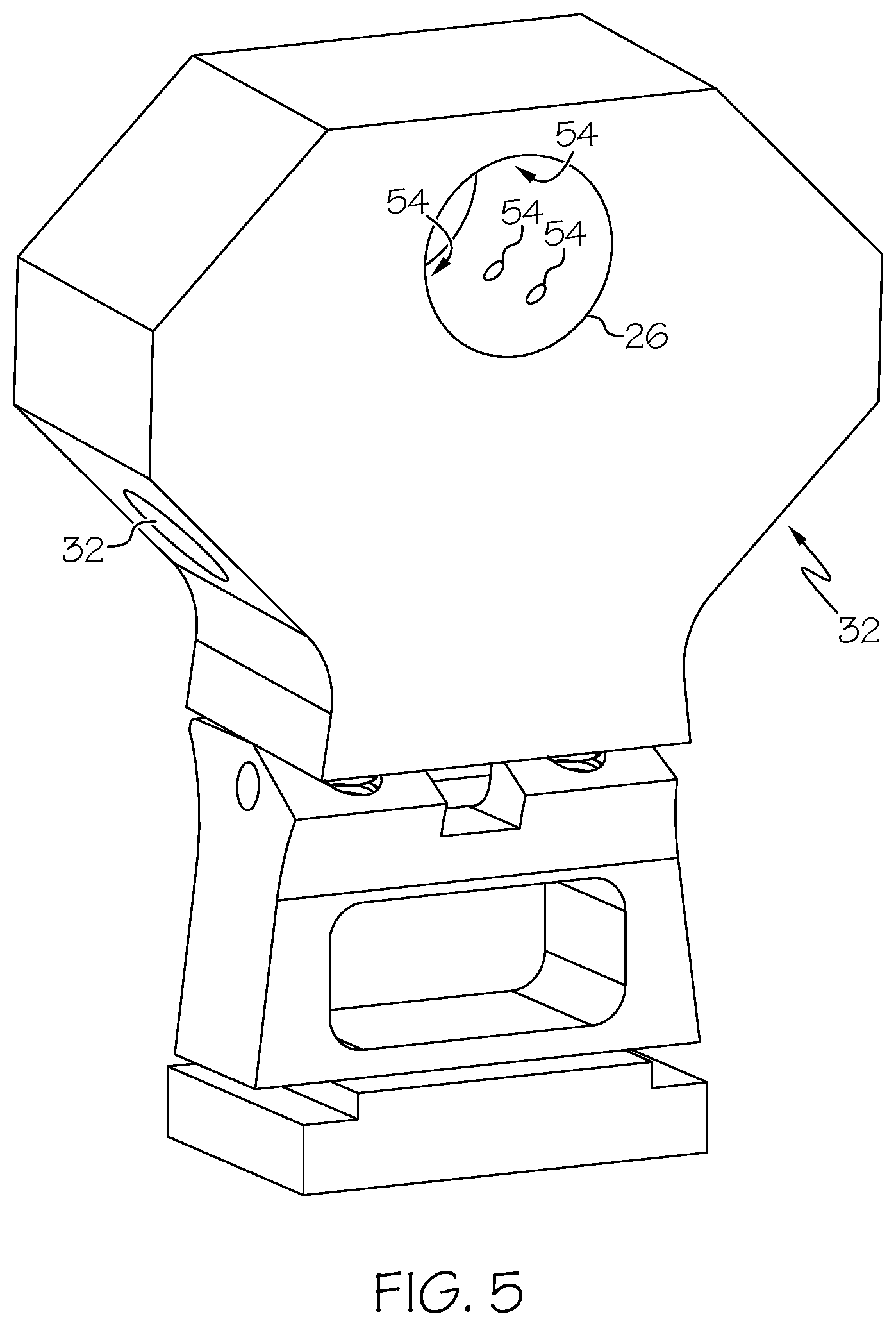 Patent US11774333 Figure 5 – Shaft testing device with non-contact bearing