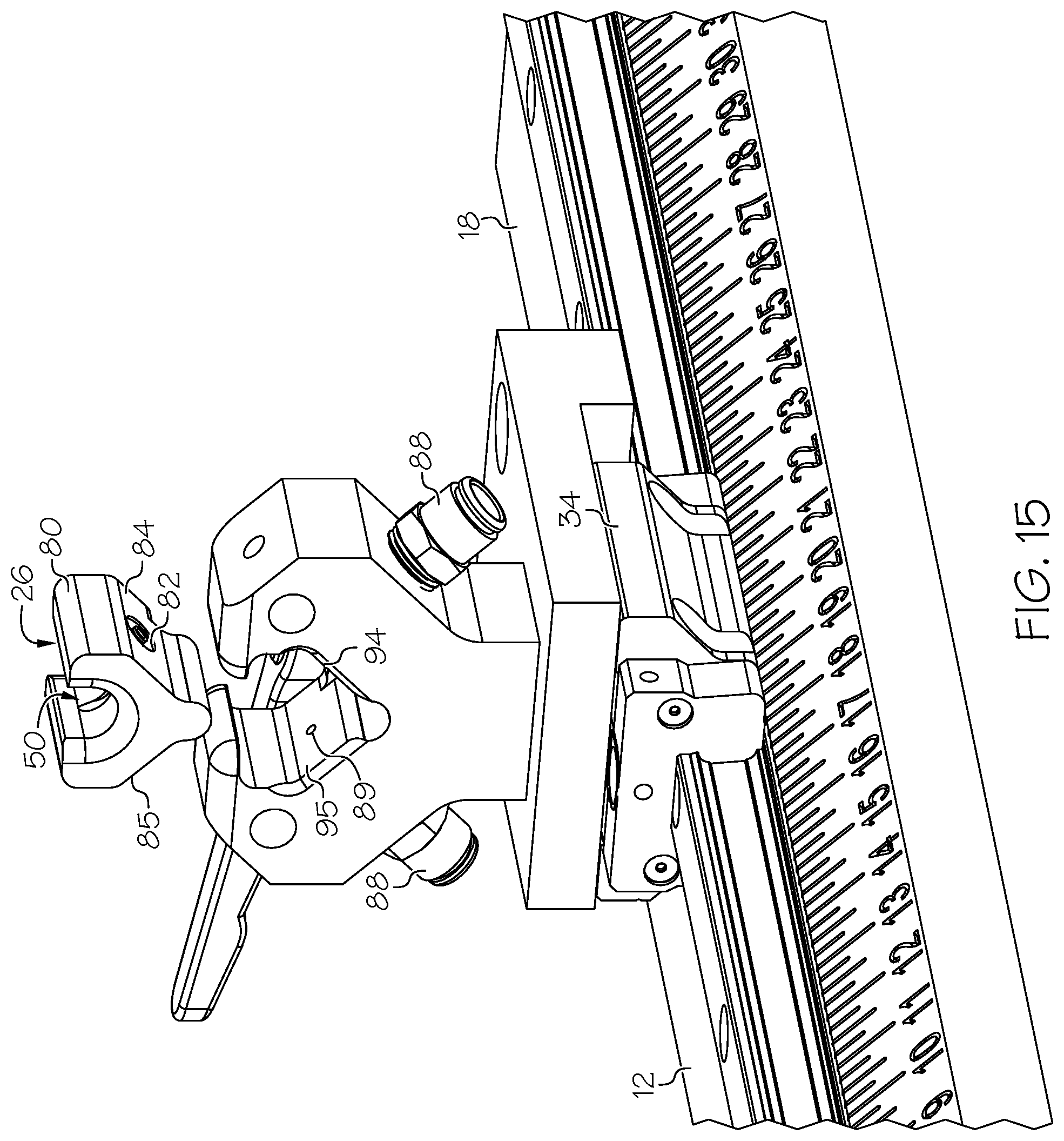 Patent US11774333 Figure 15 – Shaft testing device with non-contact bearing