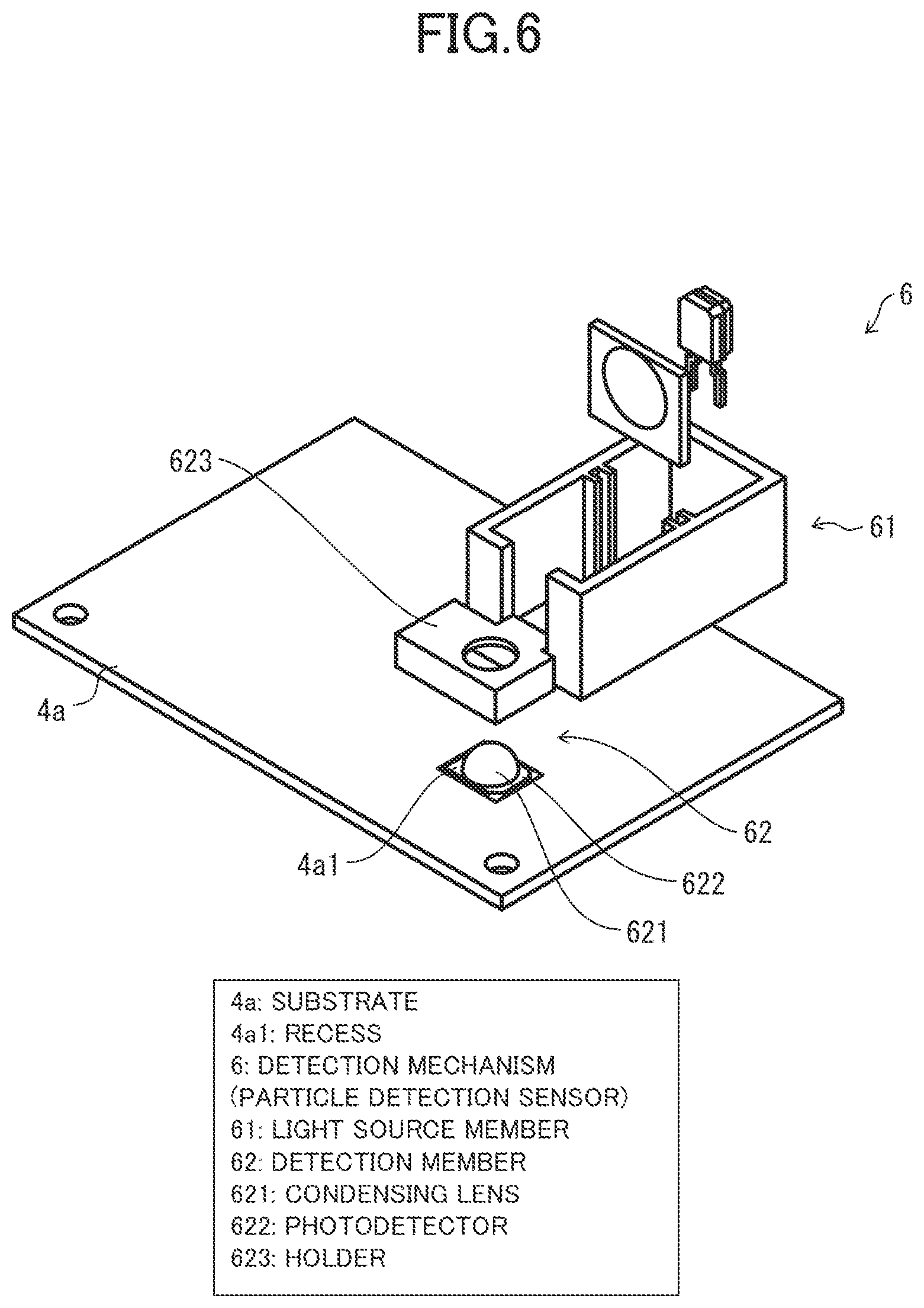 Patent US11774345 Figure 6 – Particle detection sensor and particle detector