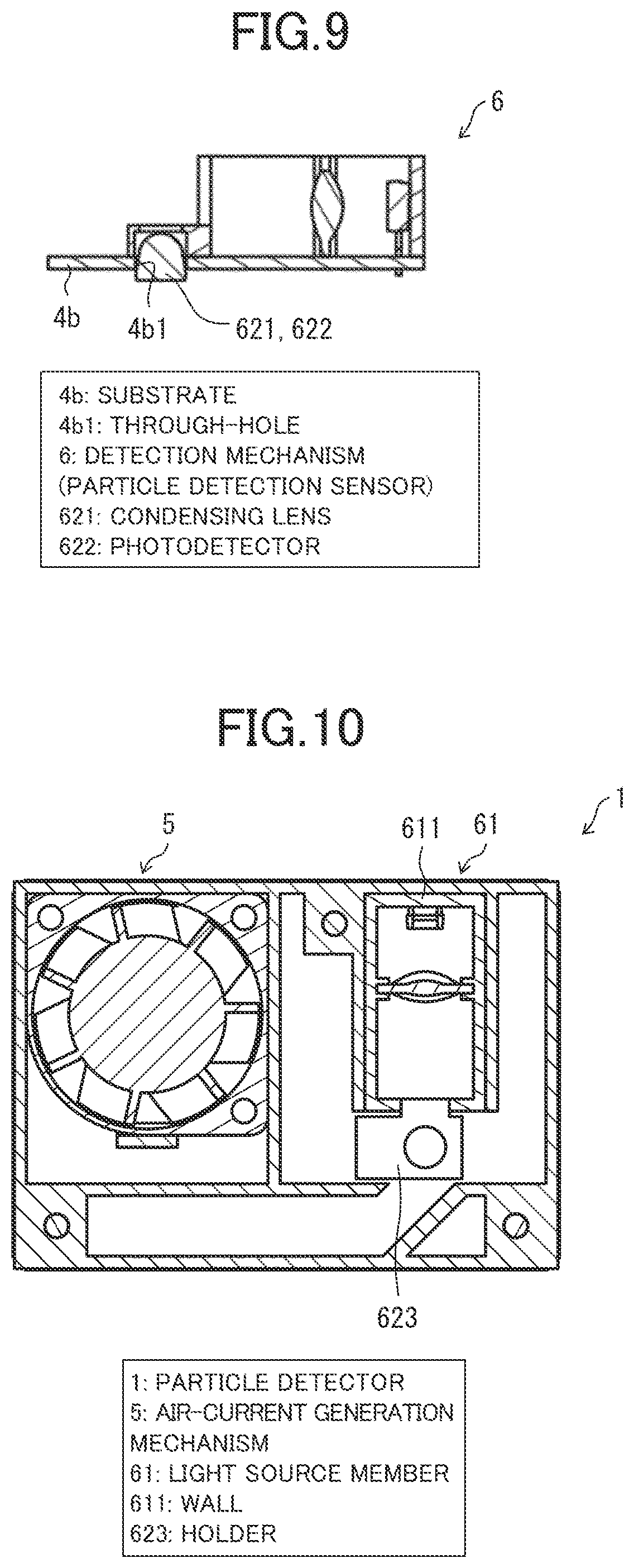 Patent US11774345 Figure 9 – Particle detection sensor and particle detector
