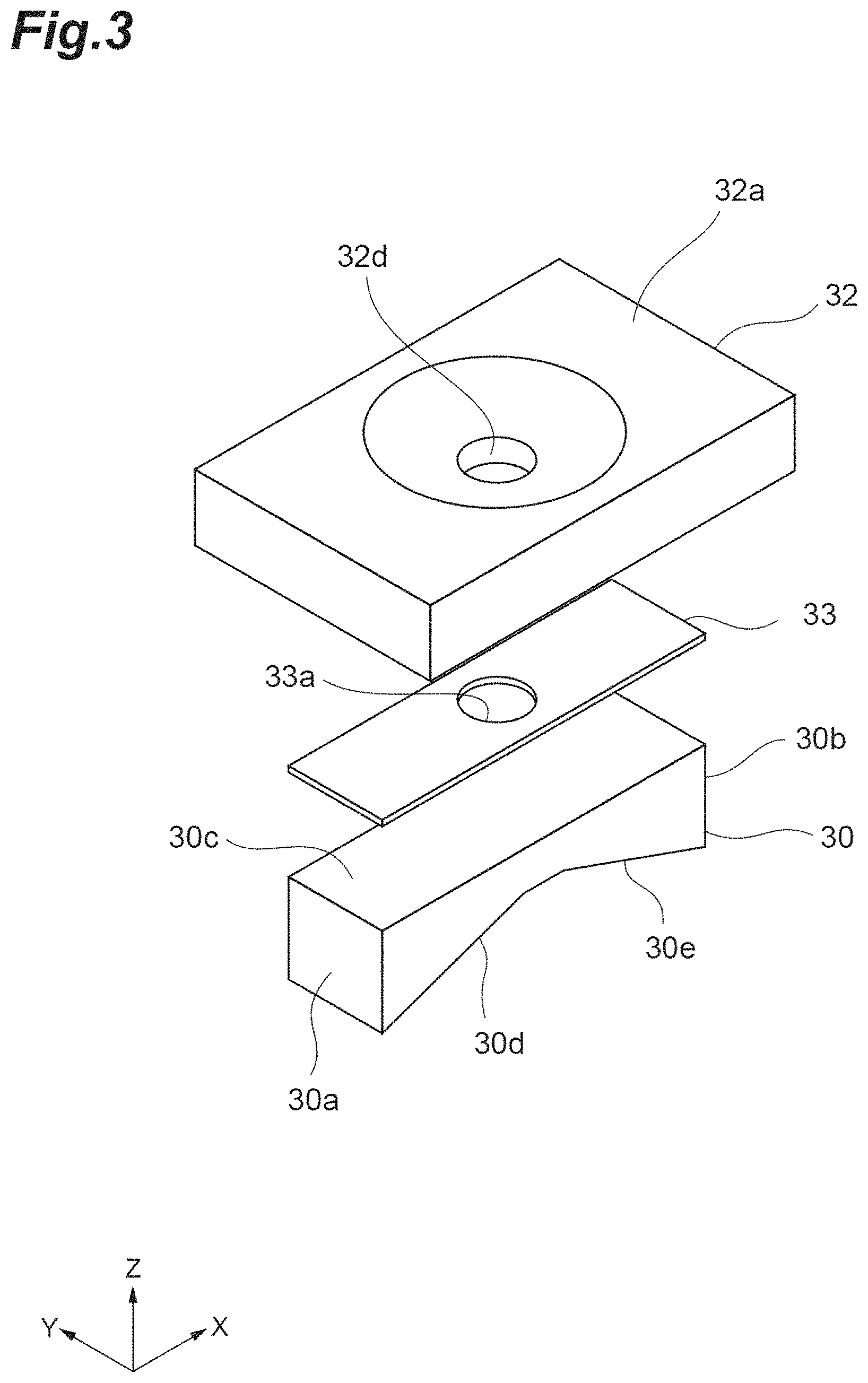Patent US11774357 Figure 3 – Terahertz wave attenuated total reflection spectroscopic method, terahertz wave attenuated total reflection spectroscopic device, and pressure application device