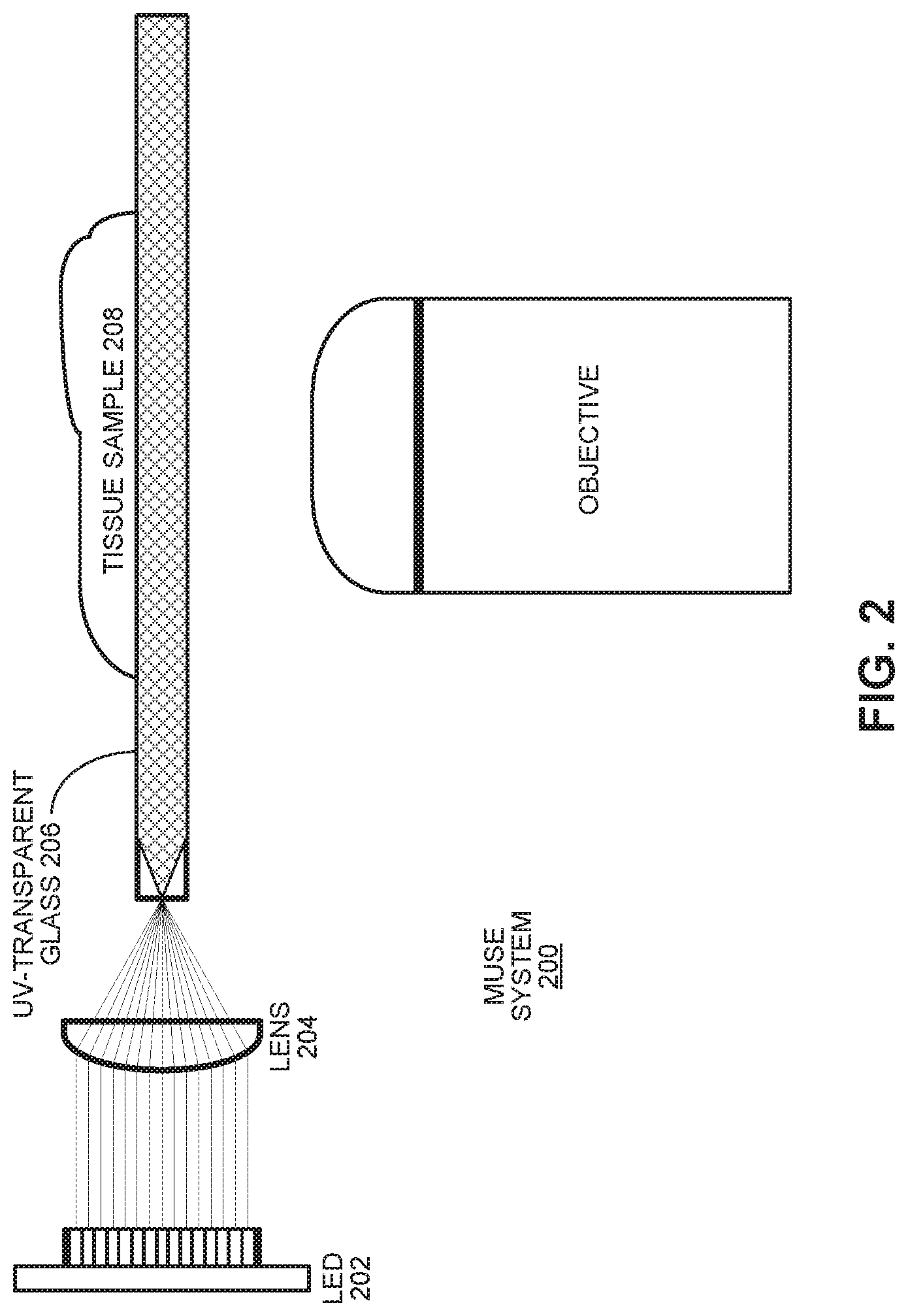 Patent US11774361 Figure 2 – Waveguide-based side-illumination technique for muse microscopy and associated histology cassettes
