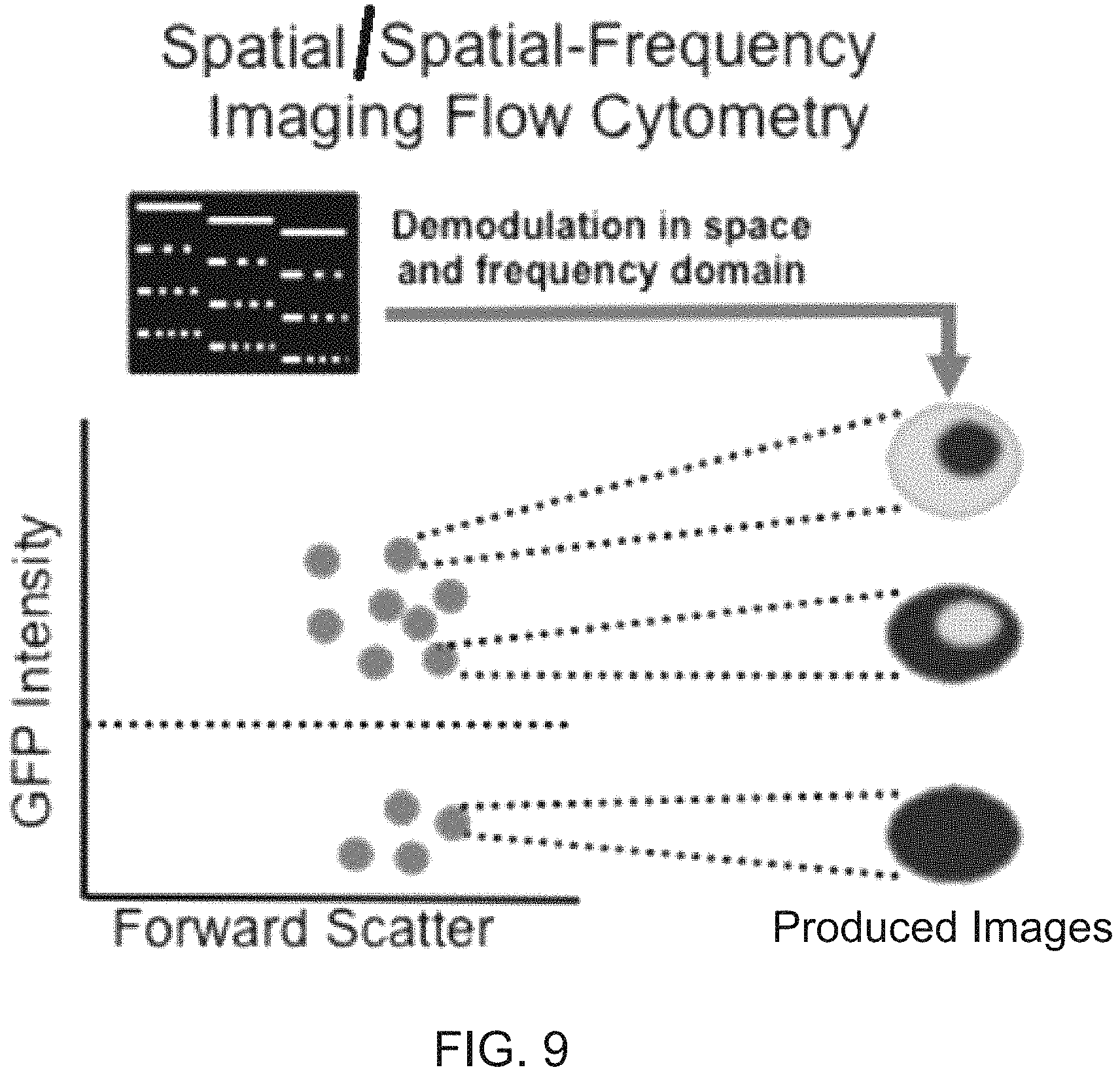 Patent US11774362 Figure 11 – Imaging flow cytometer using spatial-temporal transformation
