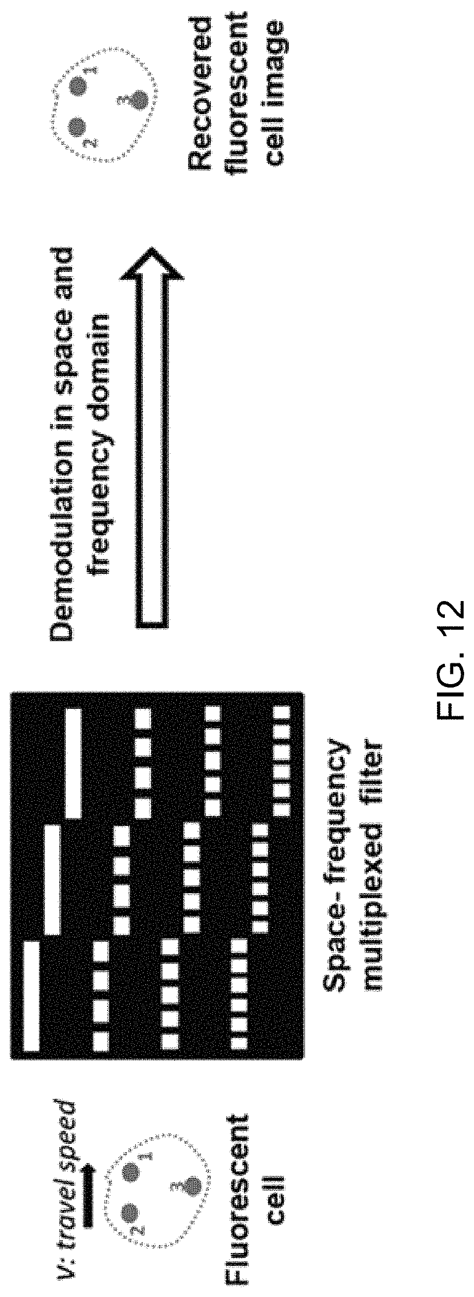 Patent US11774362 Figure 14 – Imaging flow cytometer using spatial-temporal transformation