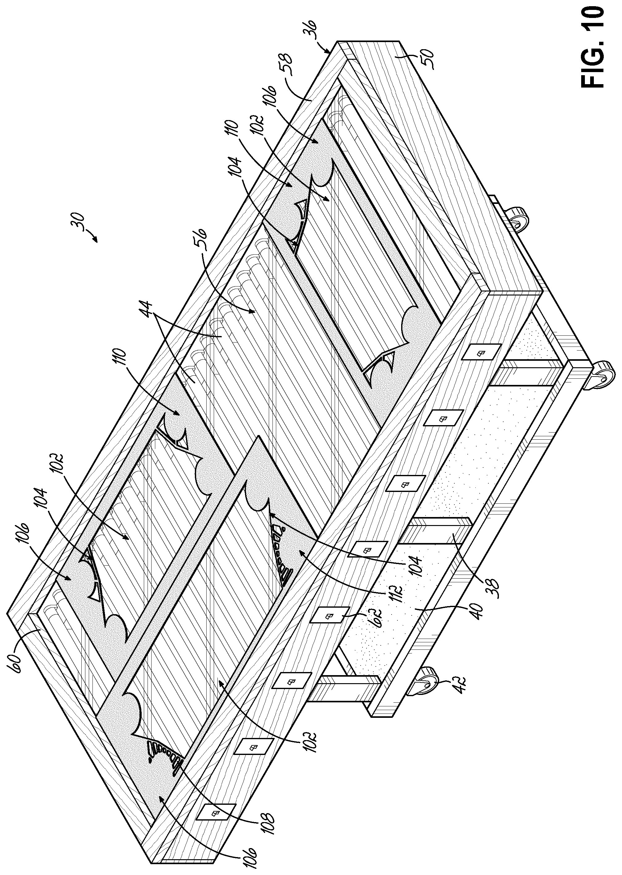 Patent US11774368 Figure 11 – Light table apparatus and methods for inspecting heat exchanger plates for defects using light