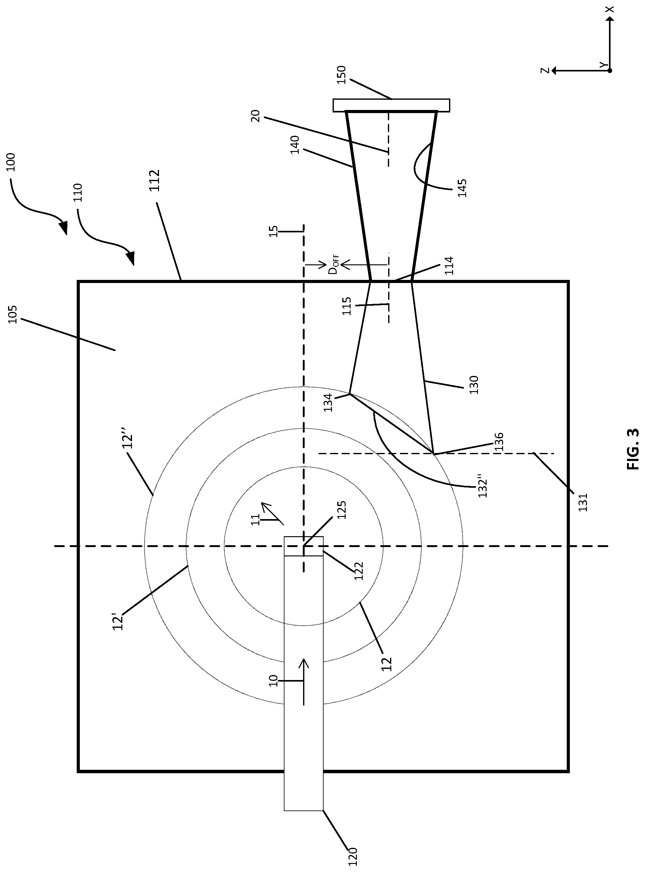 Patent US11774375 Figure 3 – Re-entrant cones for moderator chamber of a neutron imaging system