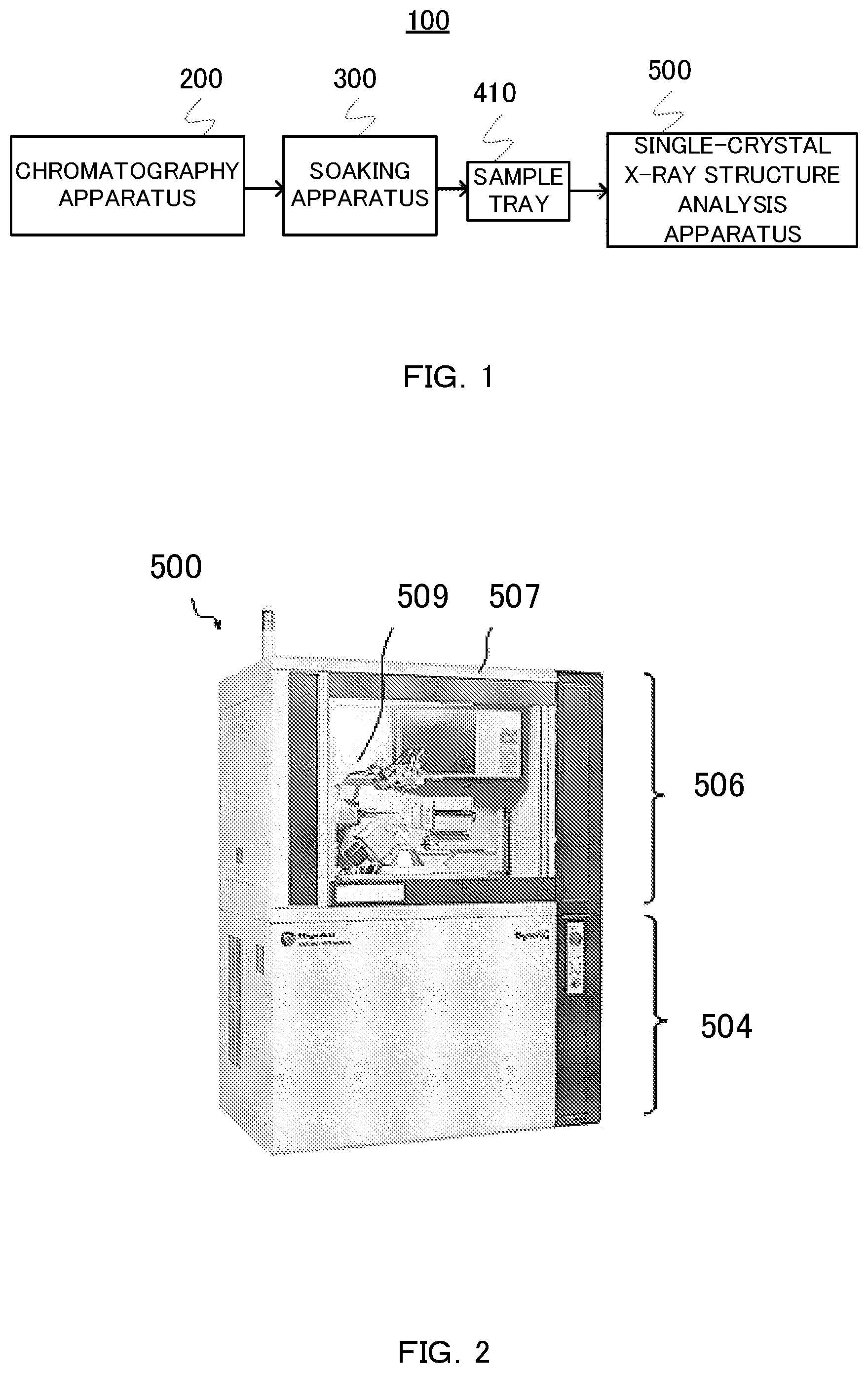 Patent US11774379 Figure 1 – Soaking machine and soaking method of sample for single-crystal X-ray structure analysis