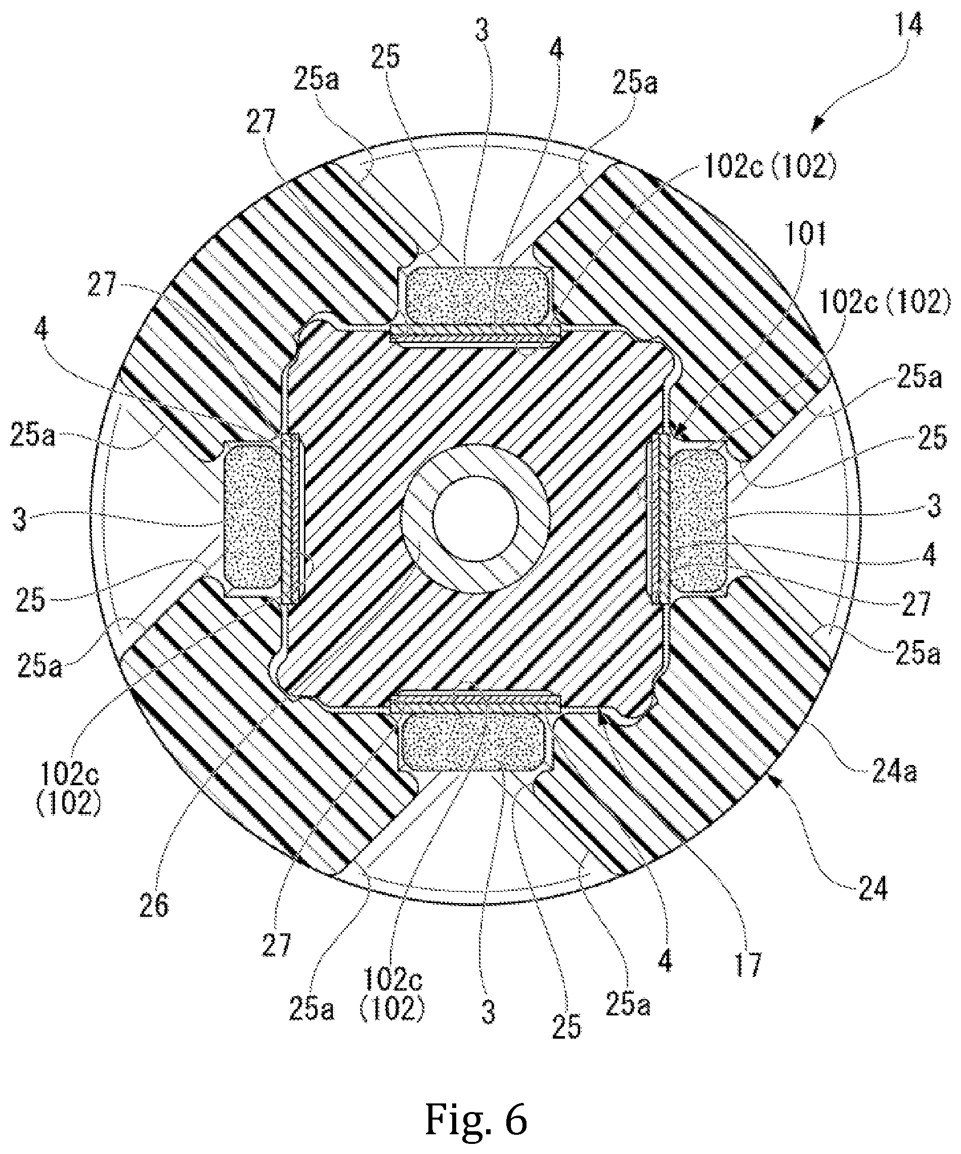 Patent US11774387 Figure 5 – Wiring structure, conductive particle detecting device, and speed reducer