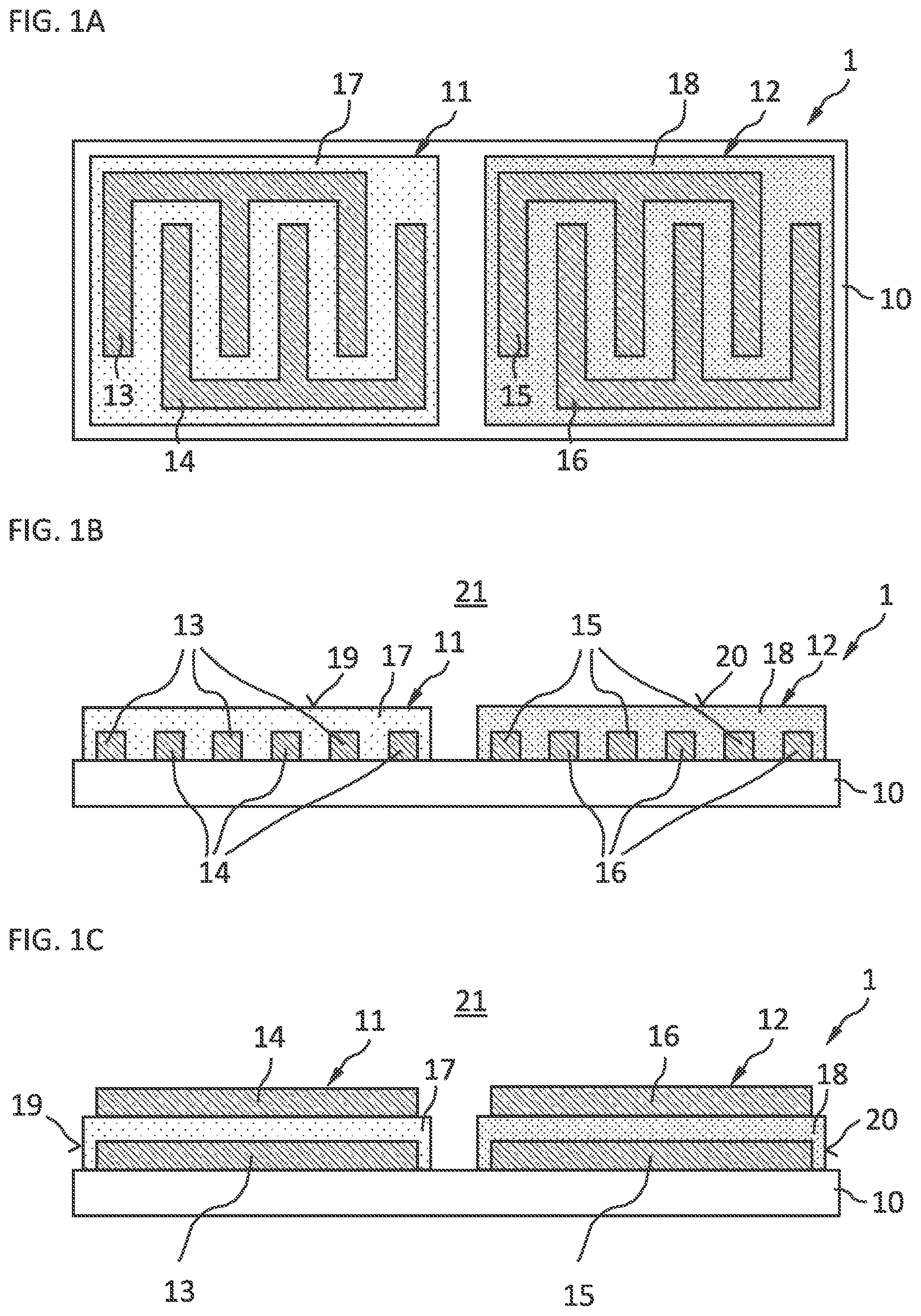 Patent US11774389 Figure 1 – Monolithic sensor arrangement, manufacturing method and measurement method