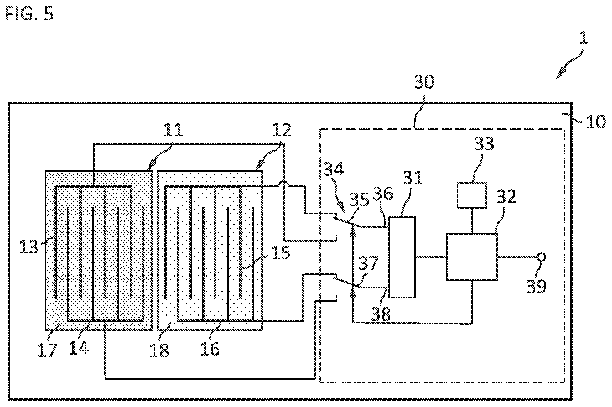 Patent US11774389 Figure 5 – Monolithic sensor arrangement, manufacturing method and measurement method