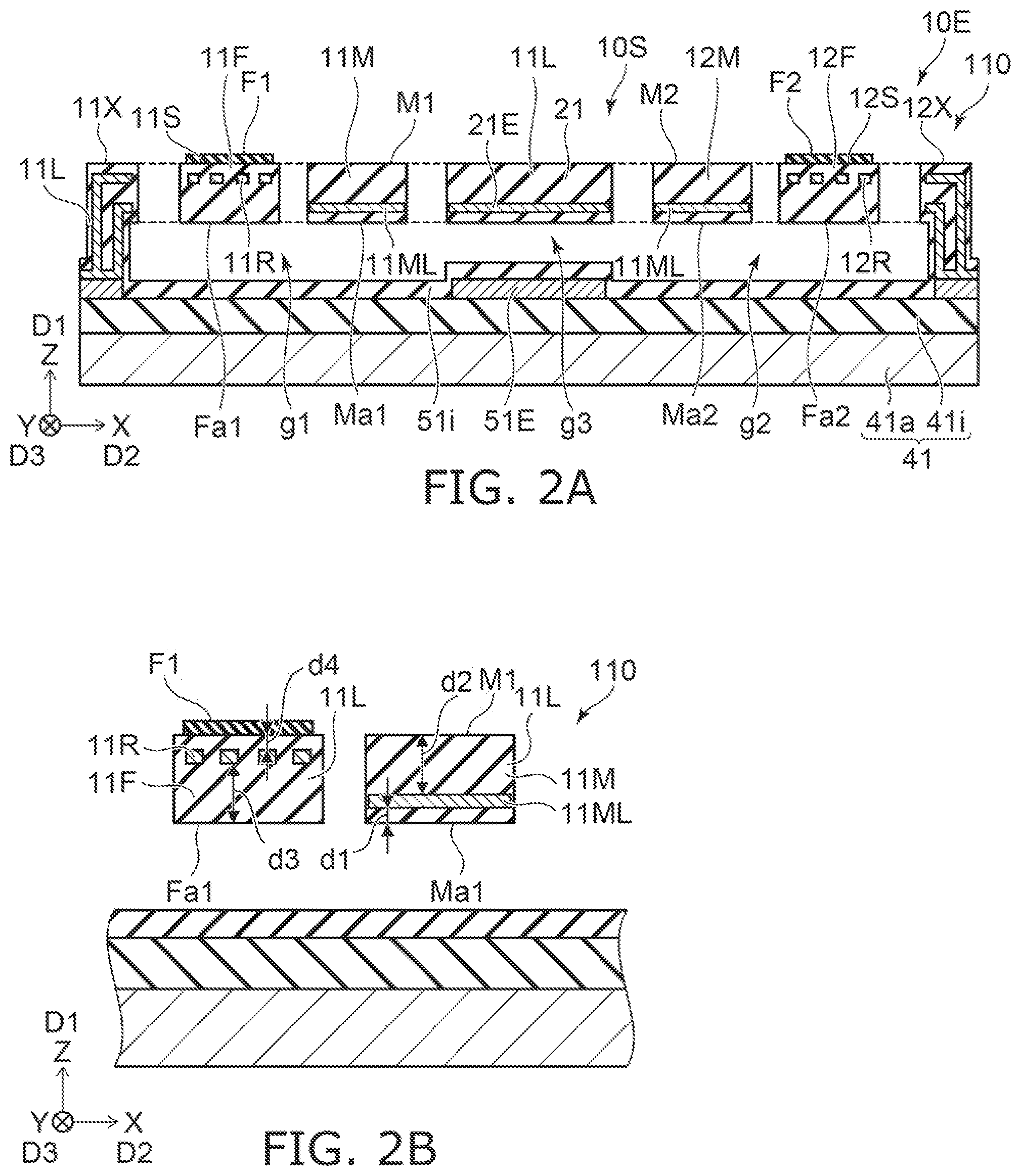 Patent US11774393 Figure 2 – Sensor and capacitor device