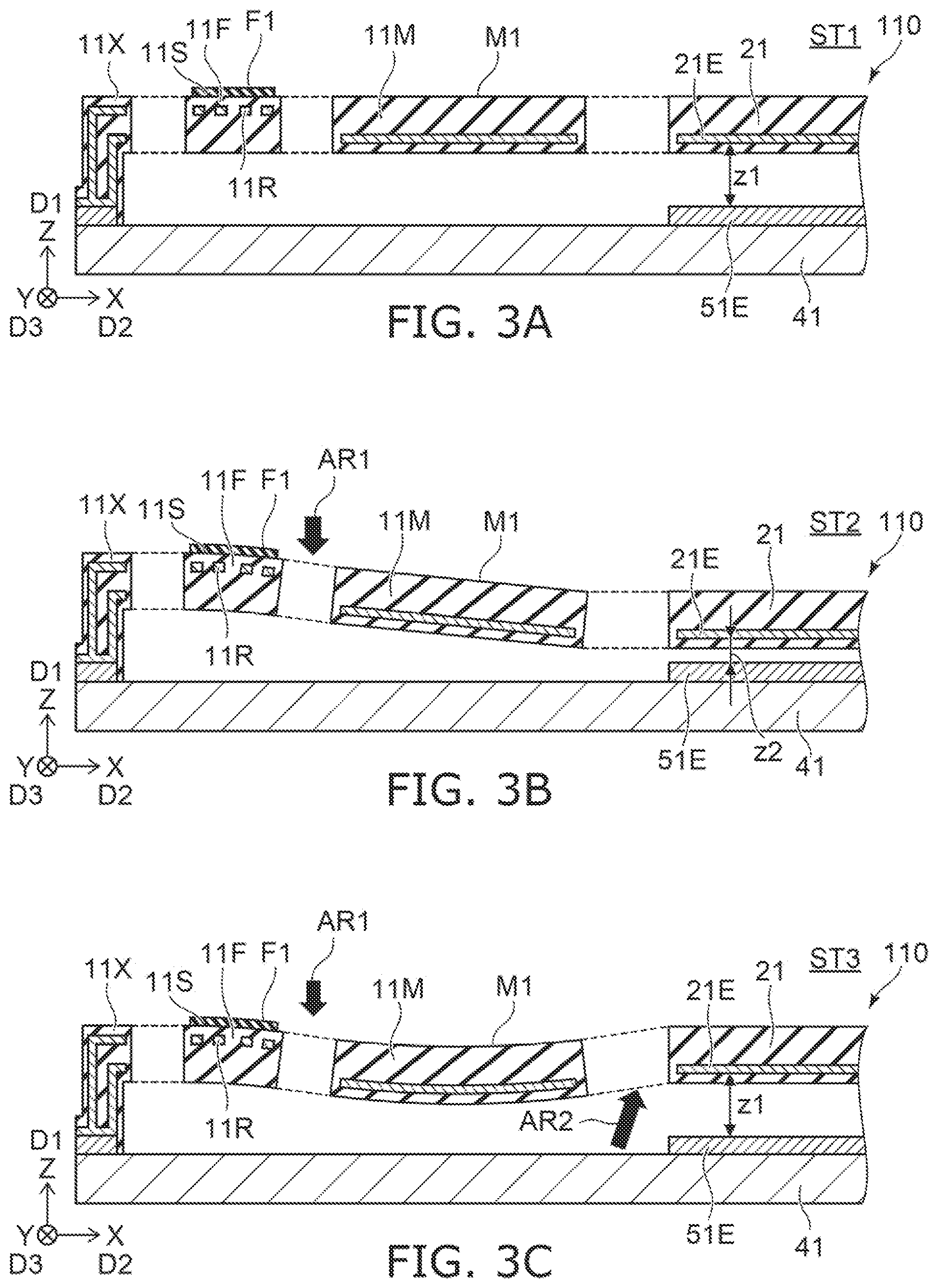 Patent US11774393 Figure 3 – Sensor and capacitor device