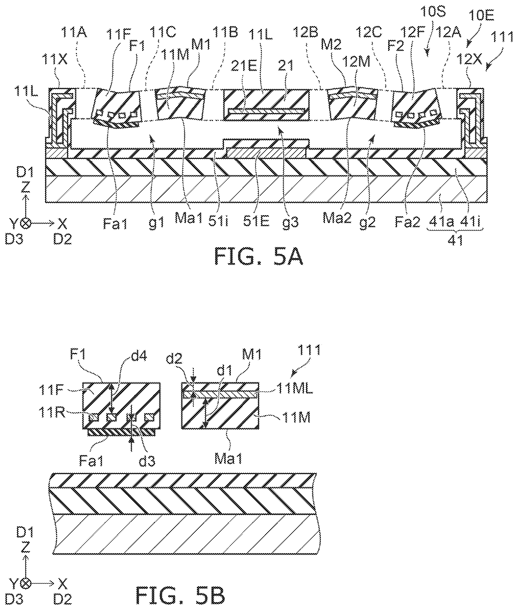 Patent US11774393 Figure 5 – Sensor and capacitor device