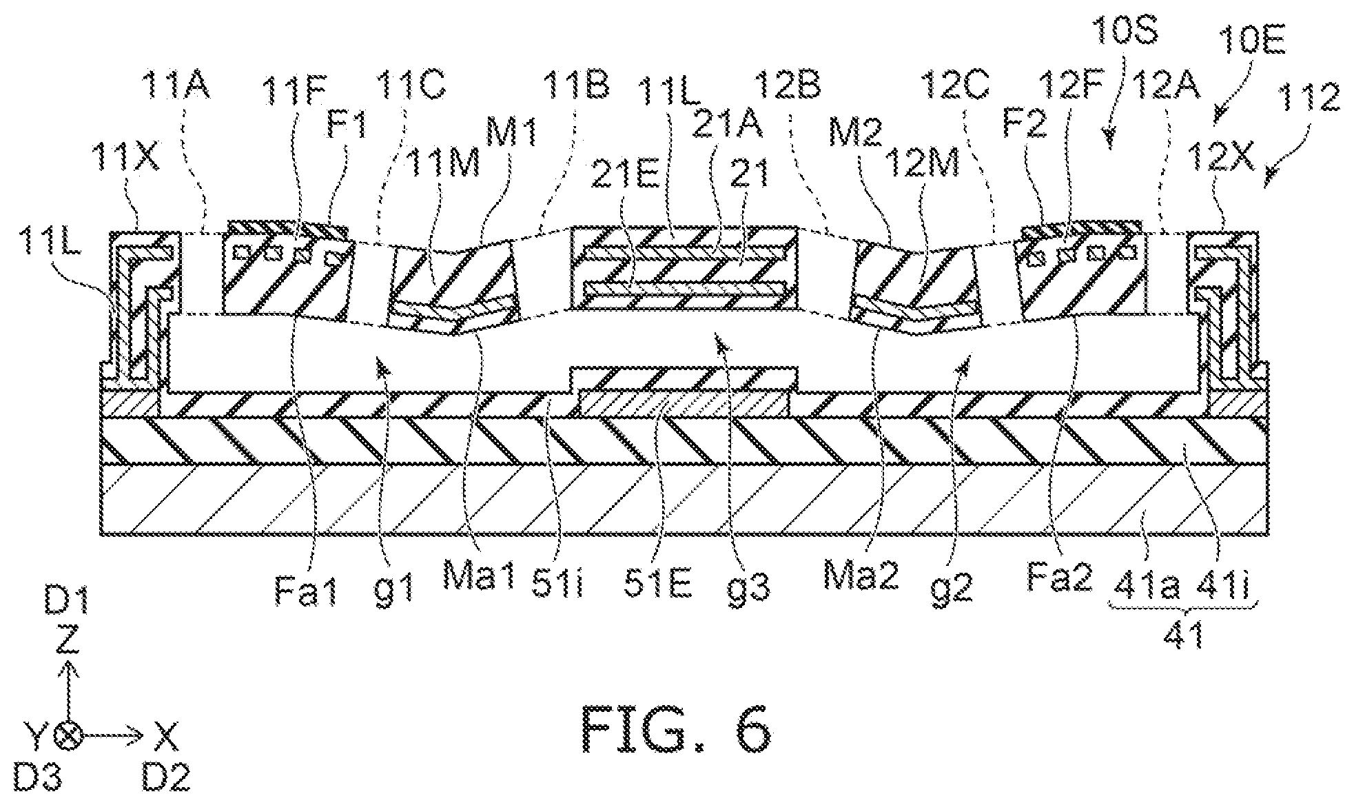 Patent US11774393 Figure 6 – Sensor and capacitor device