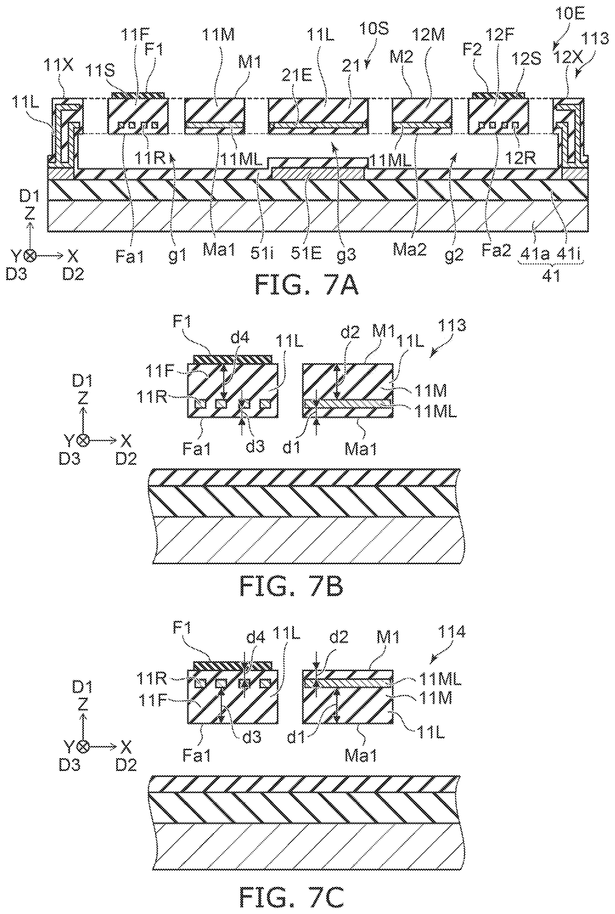 Patent US11774393 Figure 7 – Sensor and capacitor device
