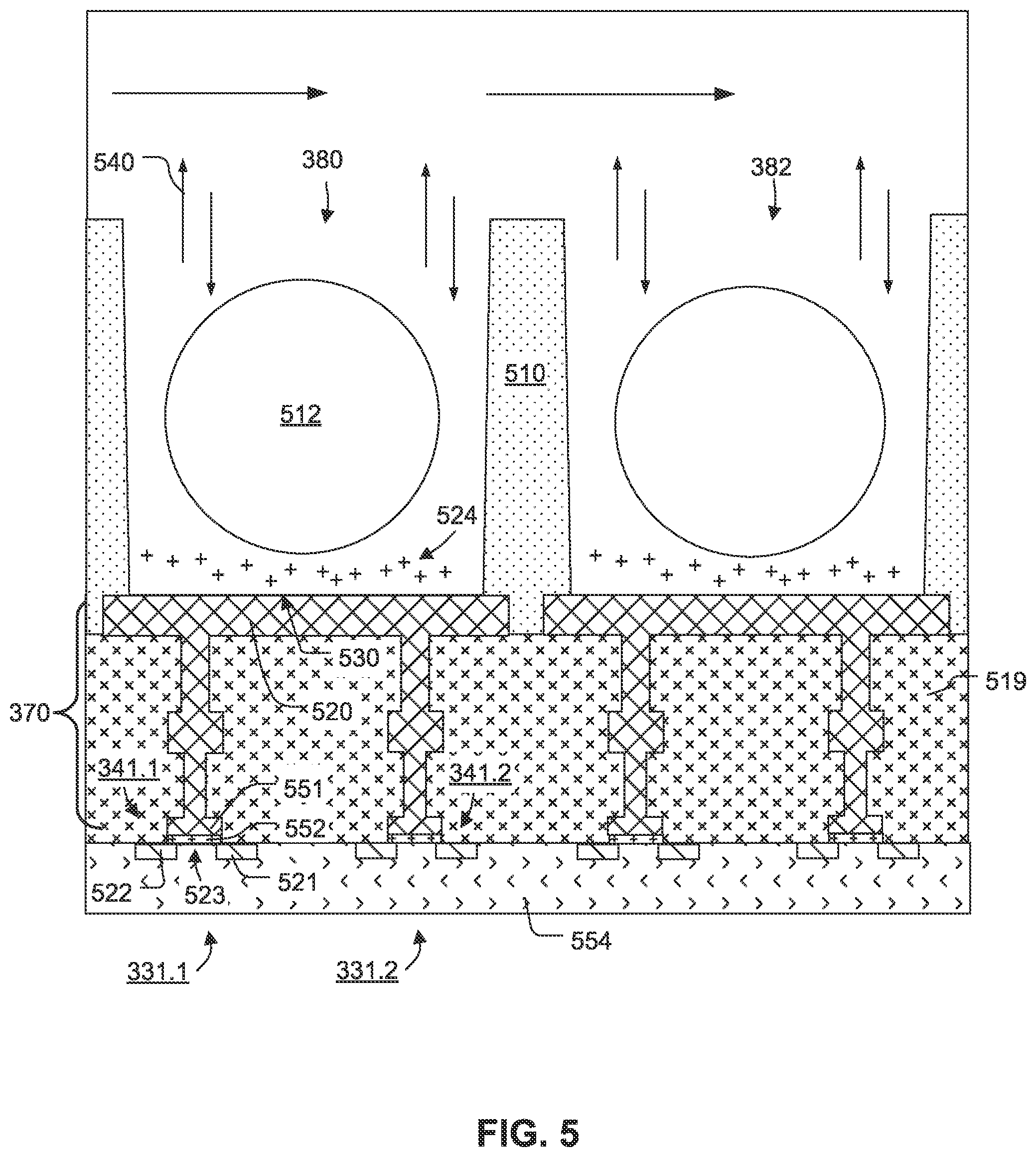 Patent US11774401 Figure 5 – Chemical sensor array having multiple sensors per well