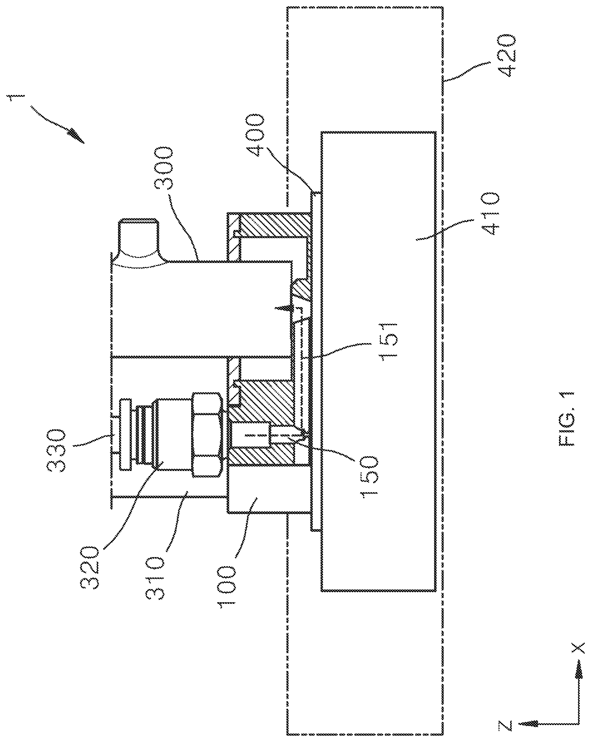 Patent US11774411 Figure 1 – Jig for supplying ultrasonic medium and apparatus for fast scanning with circulating ultrasonic medium