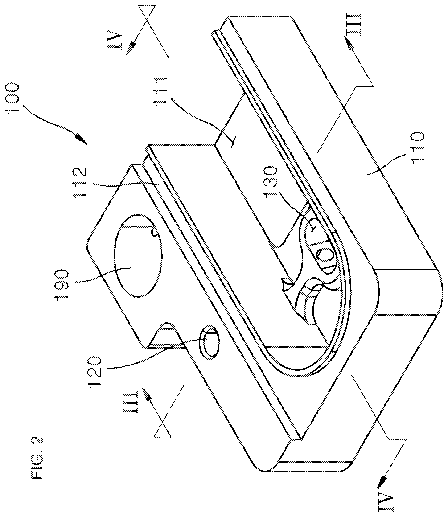 Patent US11774411 Figure 2 – Jig for supplying ultrasonic medium and apparatus for fast scanning with circulating ultrasonic medium