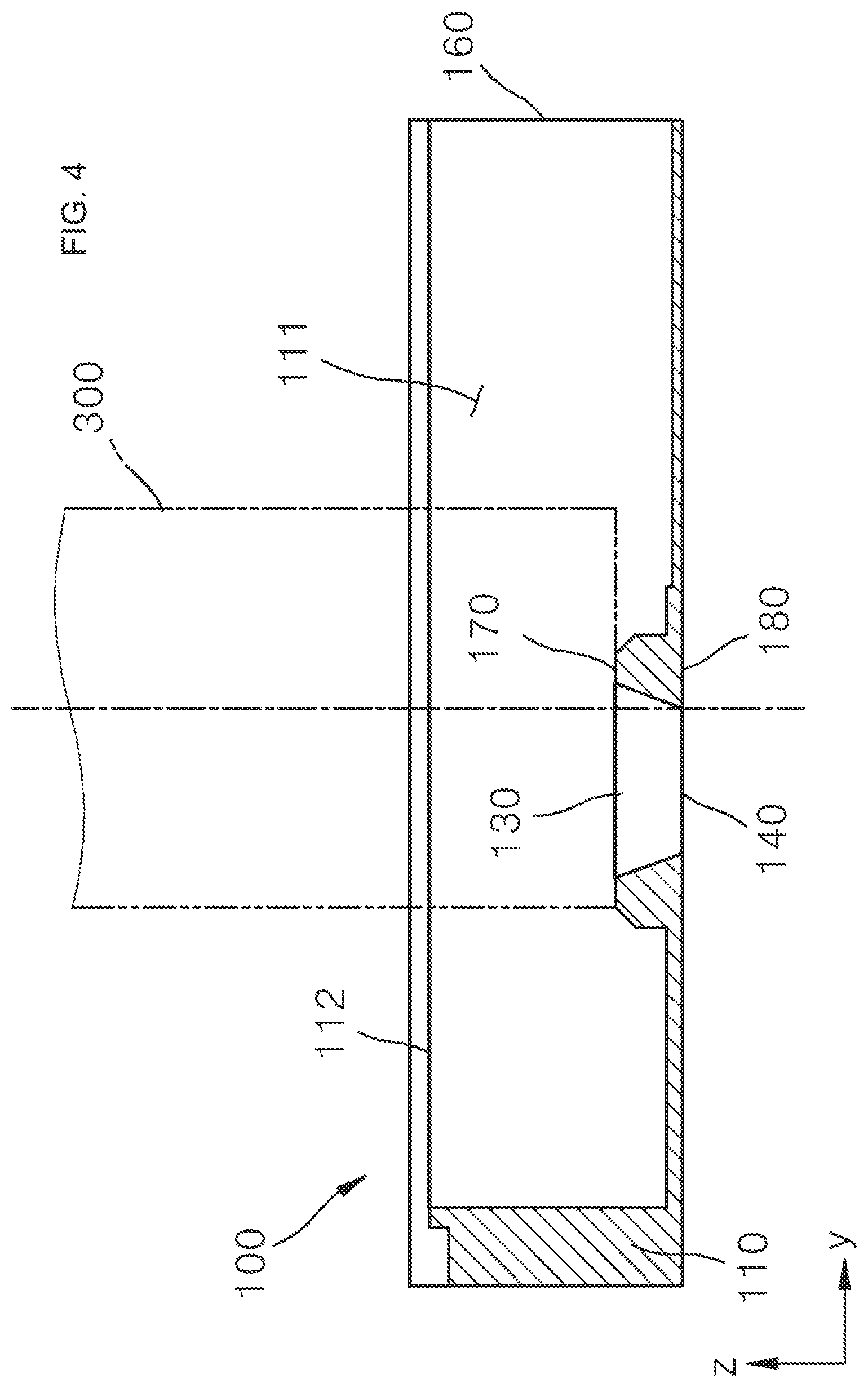 Patent US11774411 Figure 4 – Jig for supplying ultrasonic medium and apparatus for fast scanning with circulating ultrasonic medium