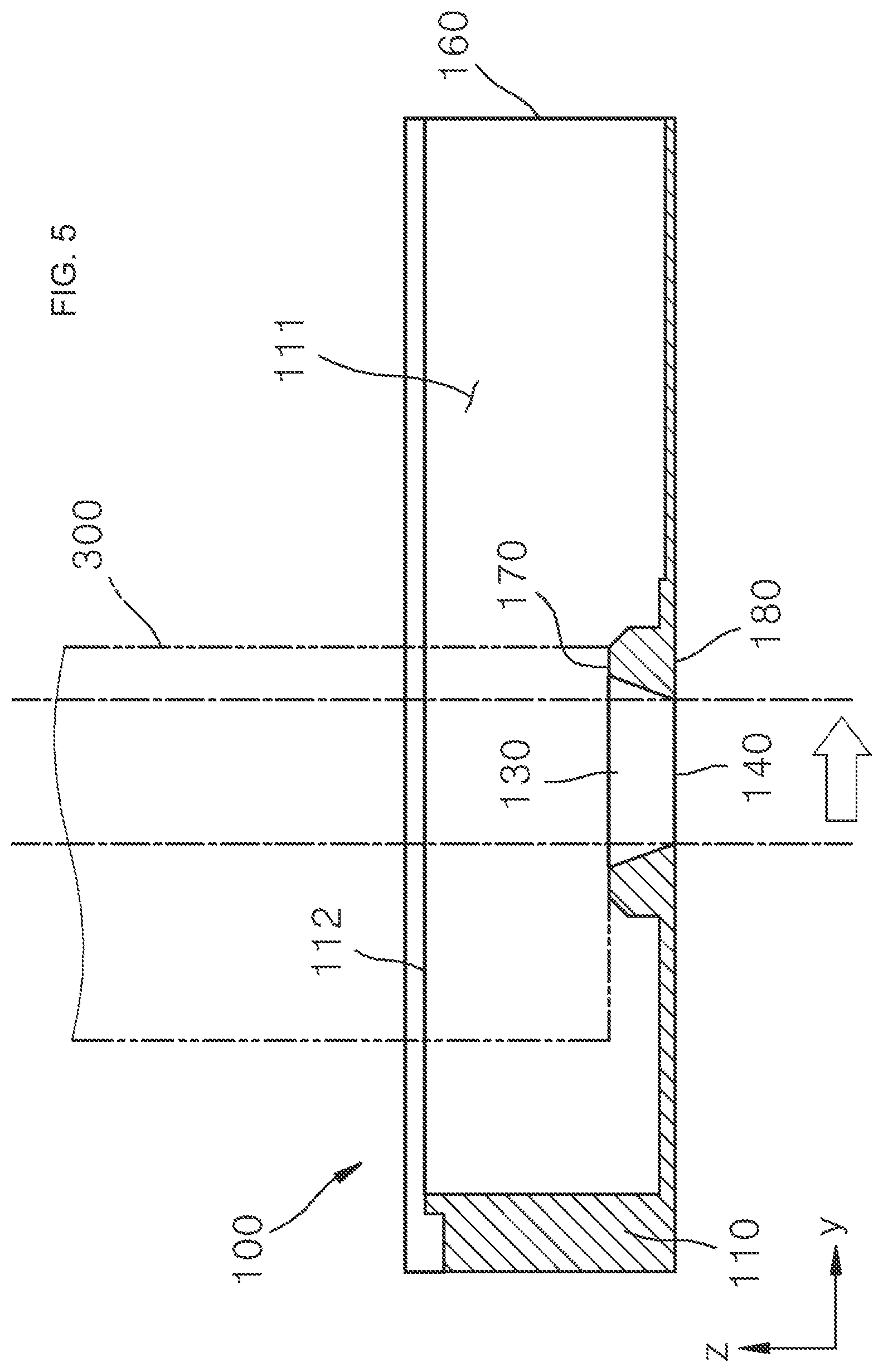 Patent US11774411 Figure 5 – Jig for supplying ultrasonic medium and apparatus for fast scanning with circulating ultrasonic medium