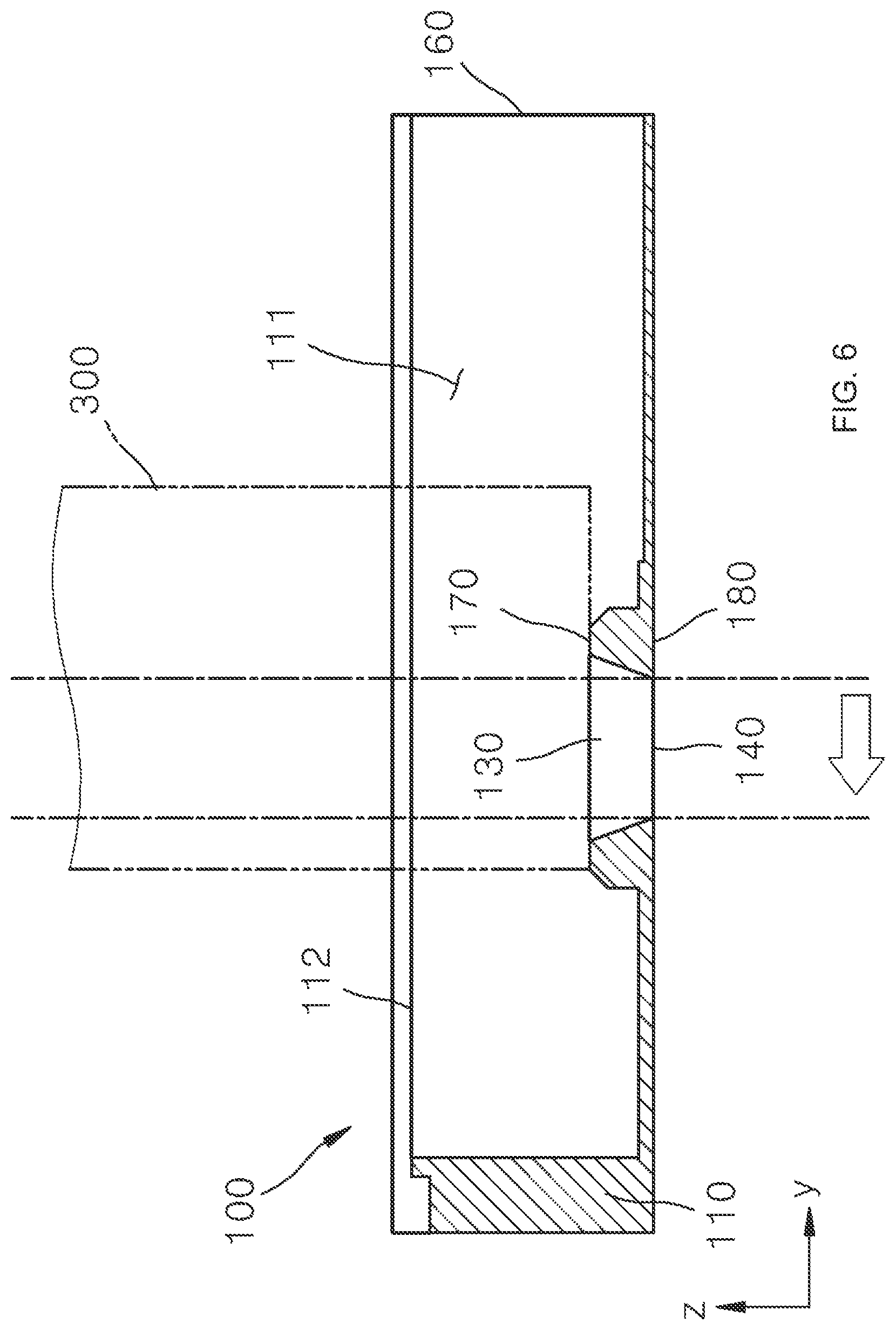 Patent US11774411 Figure 6 – Jig for supplying ultrasonic medium and apparatus for fast scanning with circulating ultrasonic medium