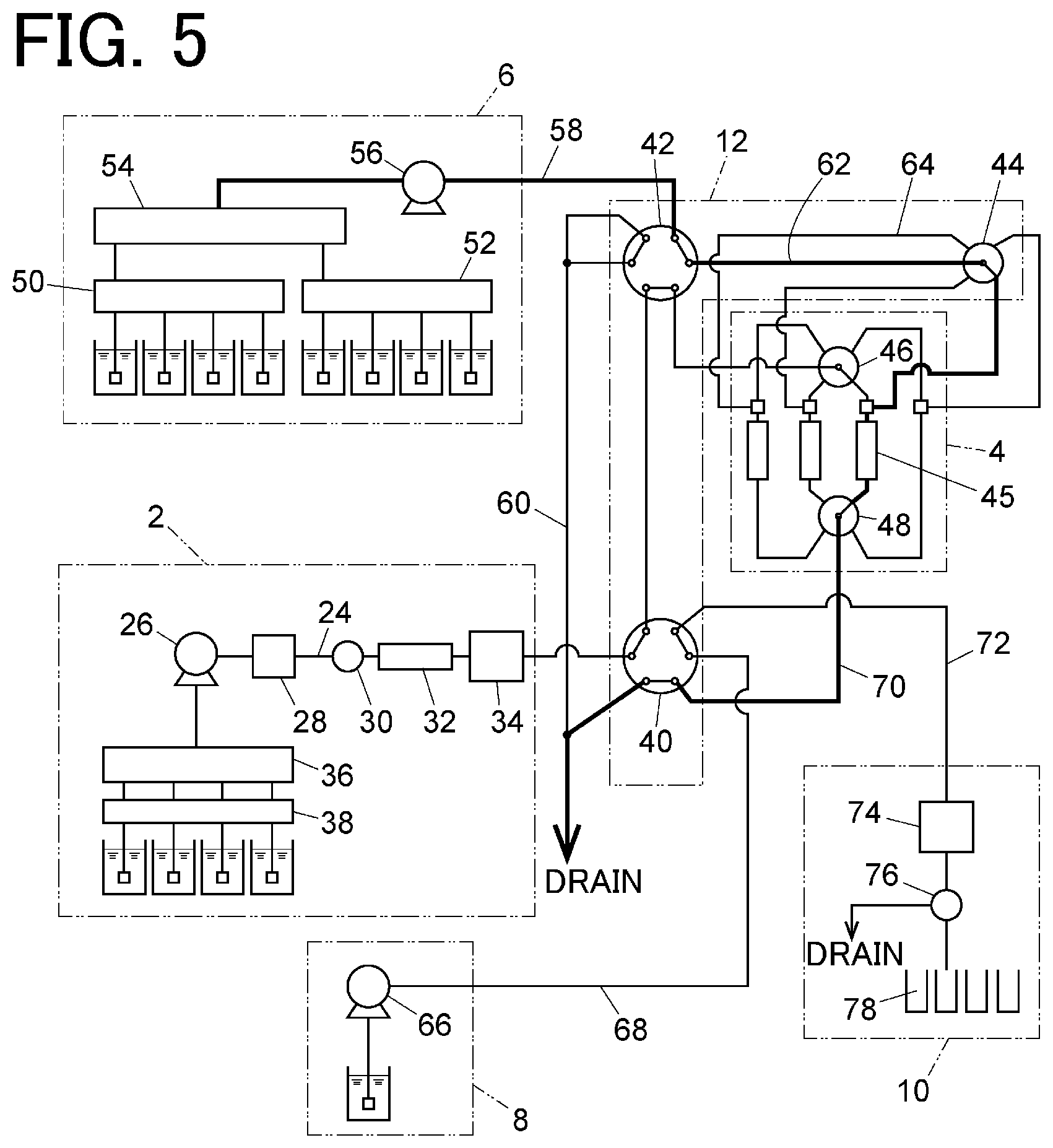 Patent US11774413 Figure 5 – Preparative liquid chromatograph